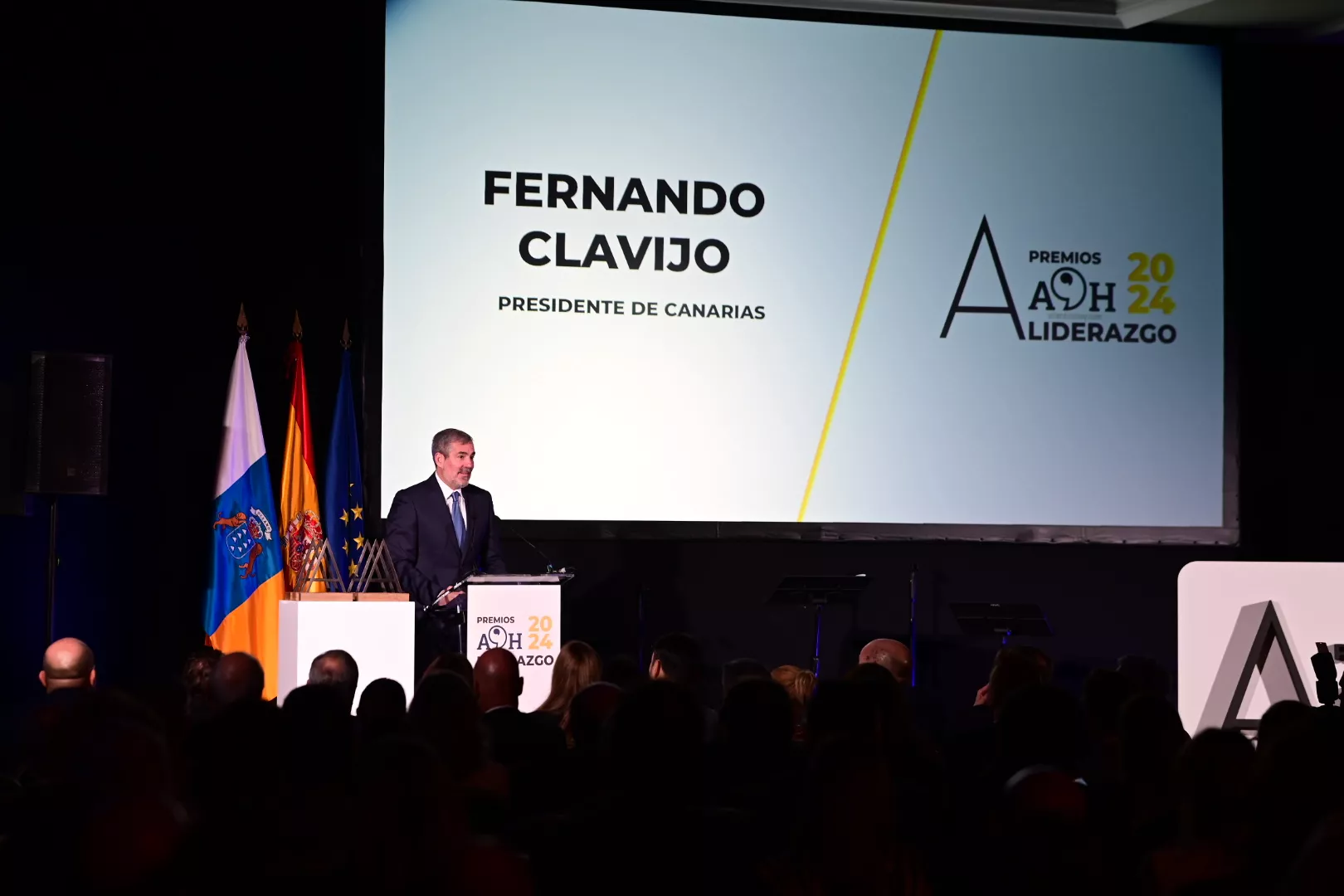 Fernando Clavijo en los Premios Atlántico al Liderazgo de Atlántico Hoy./ AH