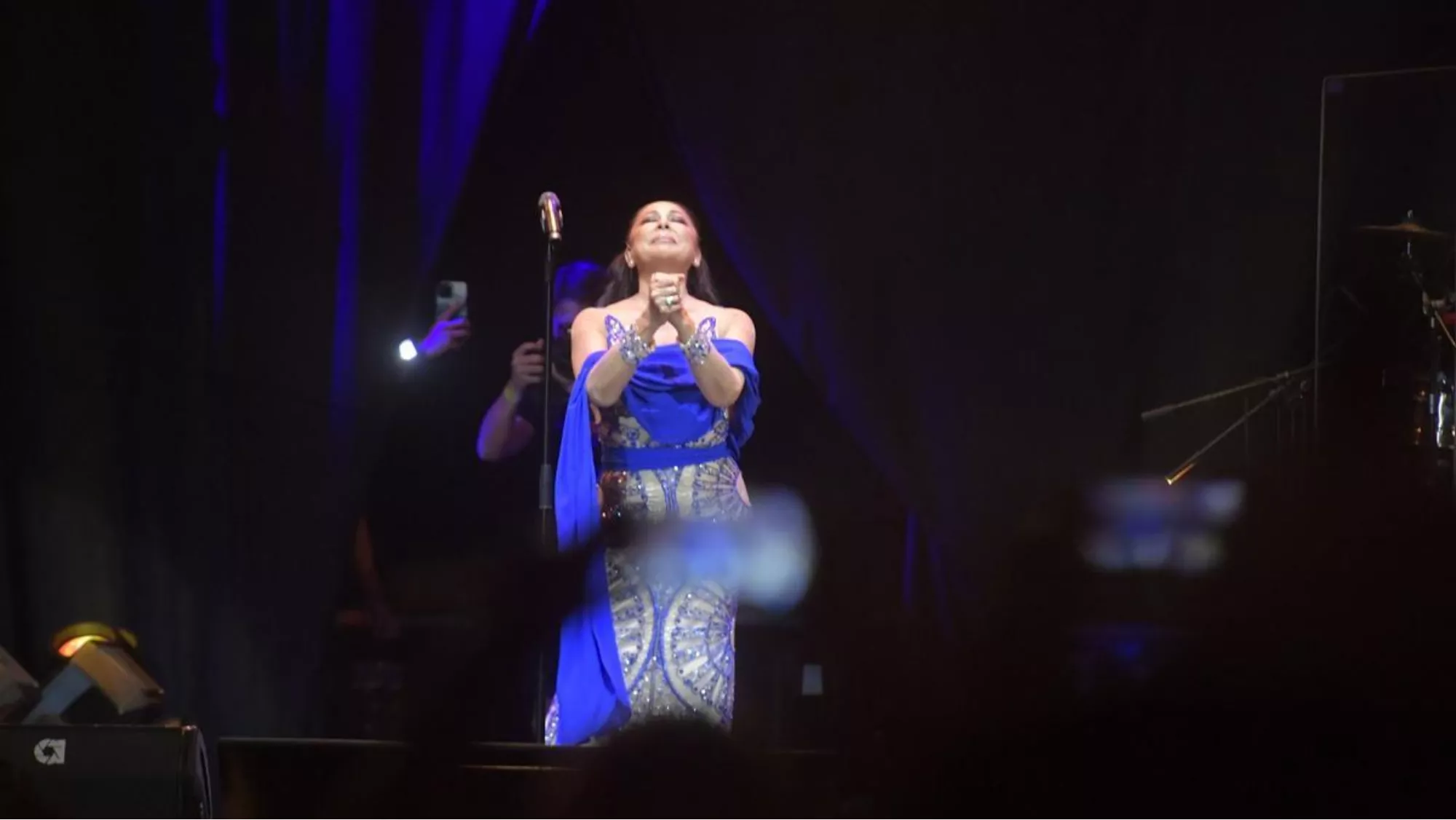 Imagen de Isabel Pantoja en un concierto en Gran Canaria / REDES ARTISTA