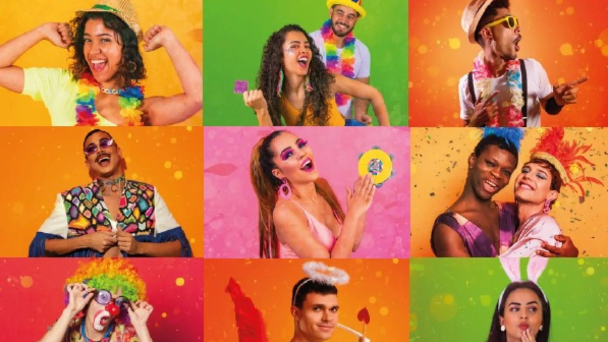 Uno de los carteles de la campaña de Sanidad para Carnaval