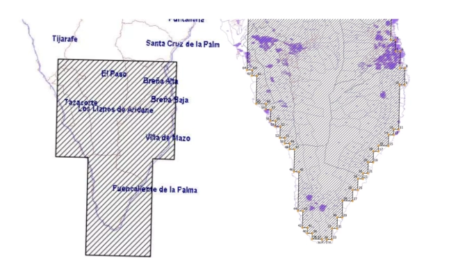 Comparativa de las cuadrículas mineras declaradas como francas antes y después de la modificación 