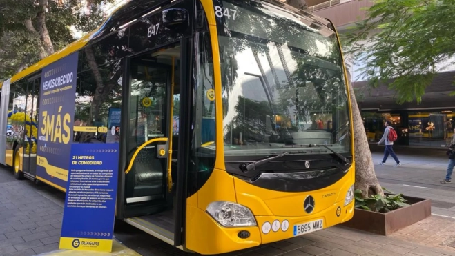 Nuevas guaguas más largas y con mayor capacidad de viajeros de Guaguas Municipales / ATLÁNTICO HOY