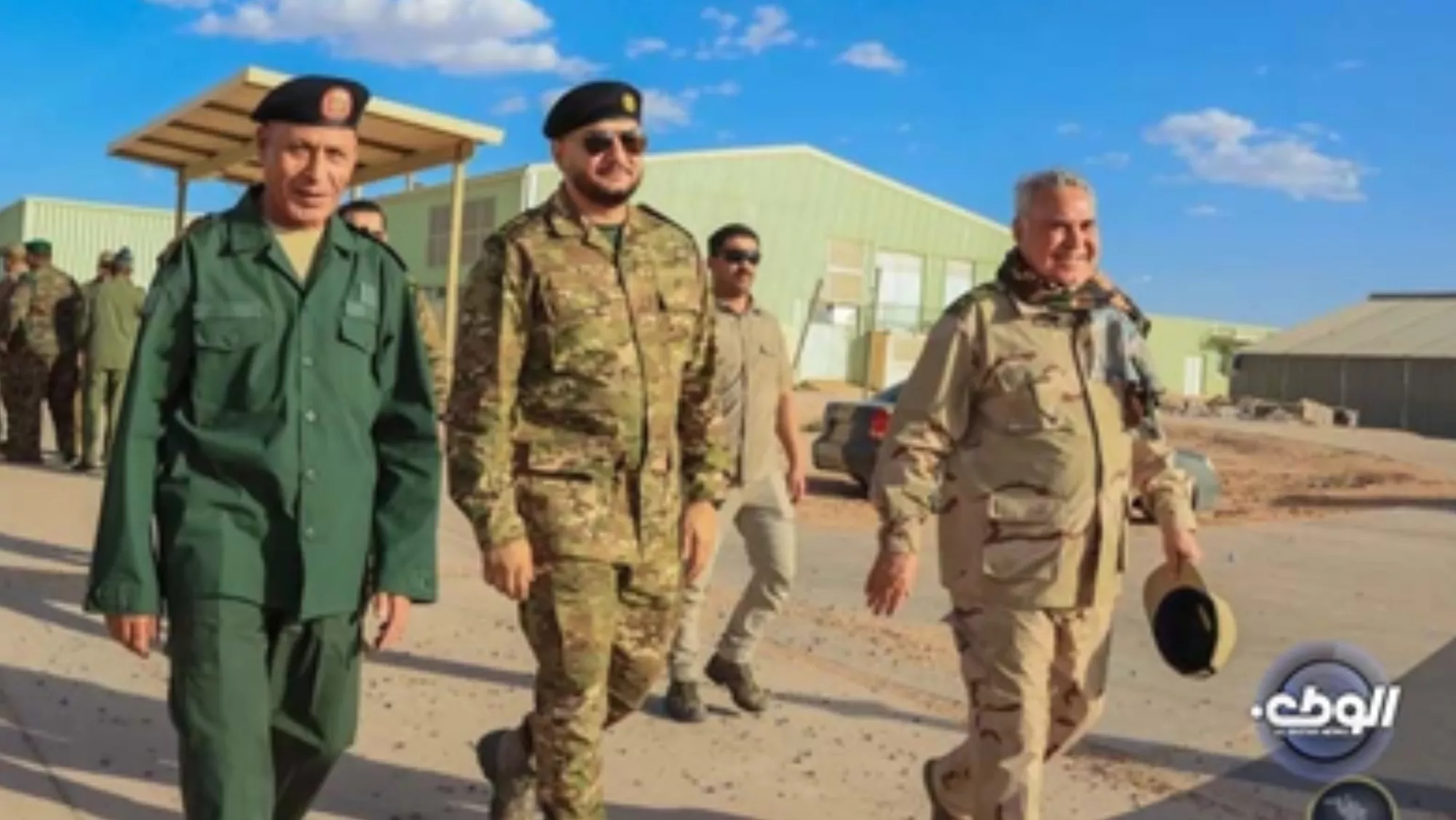 Saddam Haftar, comandante de la milicia Tariq Ibn Ziyad, durante su estancia en el campo petrolero Sharara / AH