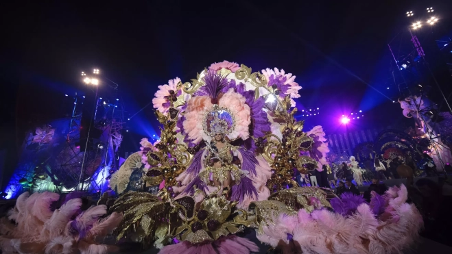 Katia Gutiérrez Thime,Reina del Carnaval de Las Palmas de Gran Canaria 2024. EFE/ ÁNGEL MEDINA G.