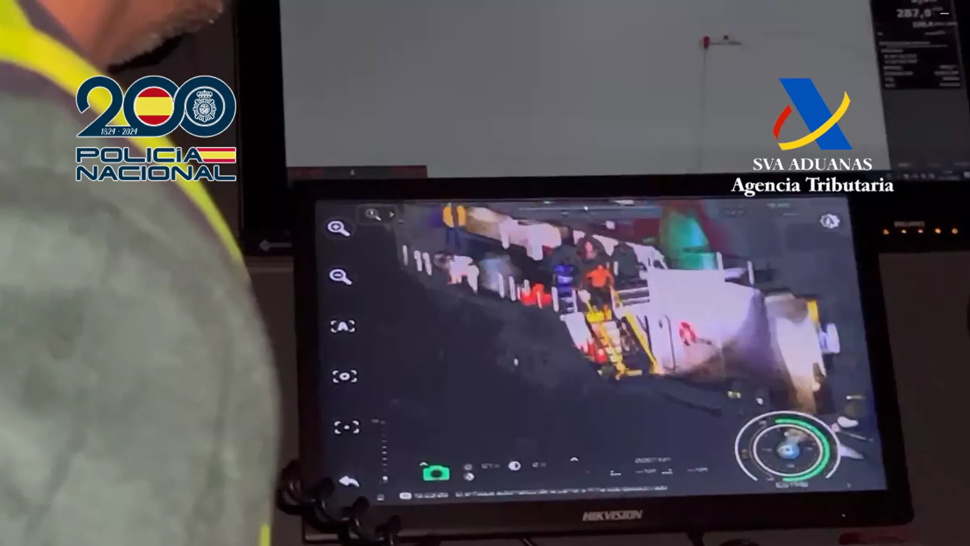 Momento de la intervención de la Policía Nacional en el "narcosecuestro".  POLICÍA NACIONAL