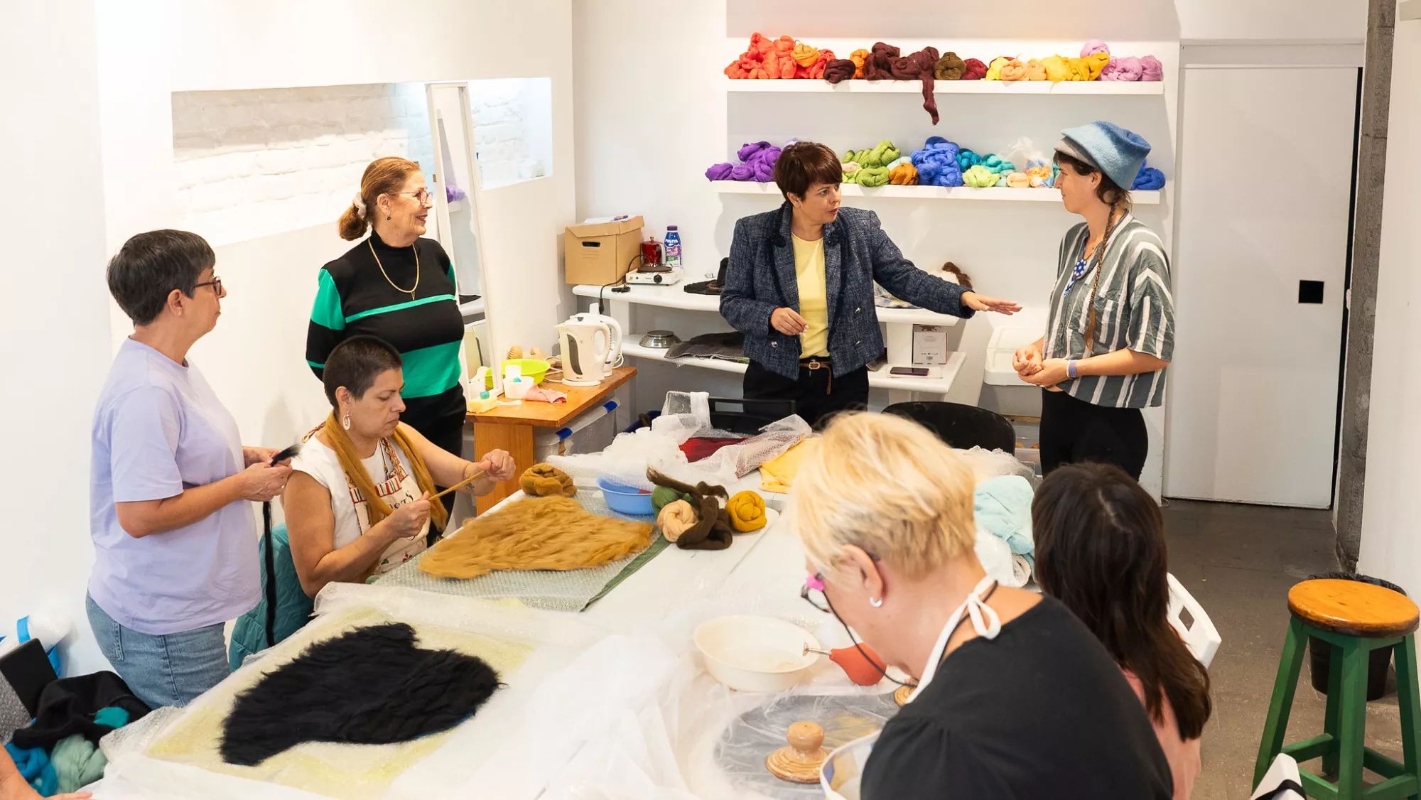 Minerva Alonso en uno de los talleres / CABILDO DE GRAN CANARIA