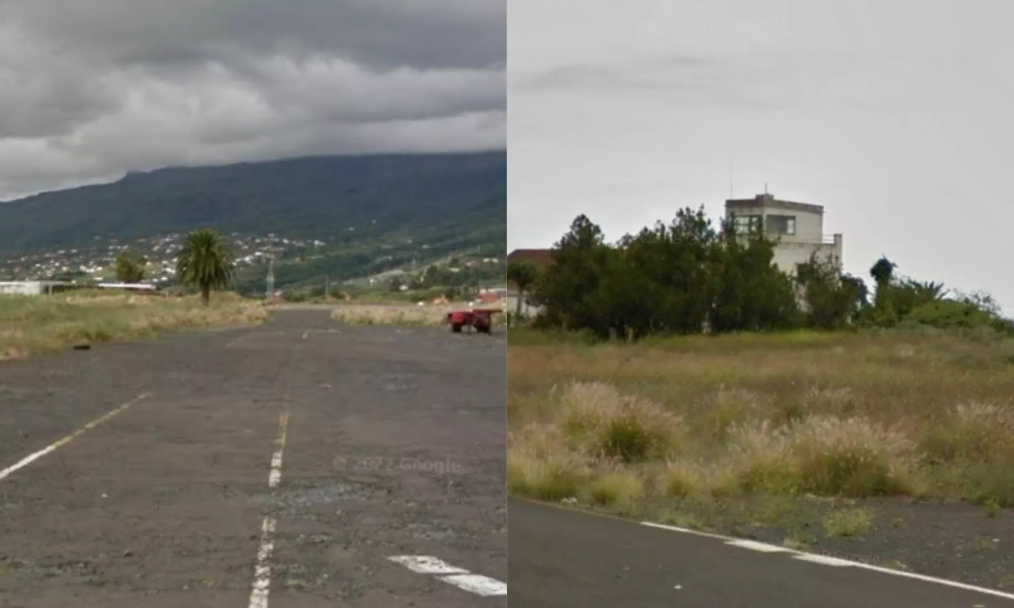 Imagen del Aeropuerto Viejo de La Palma donde muchas personas hacen deporte a diario. / GOOGLE