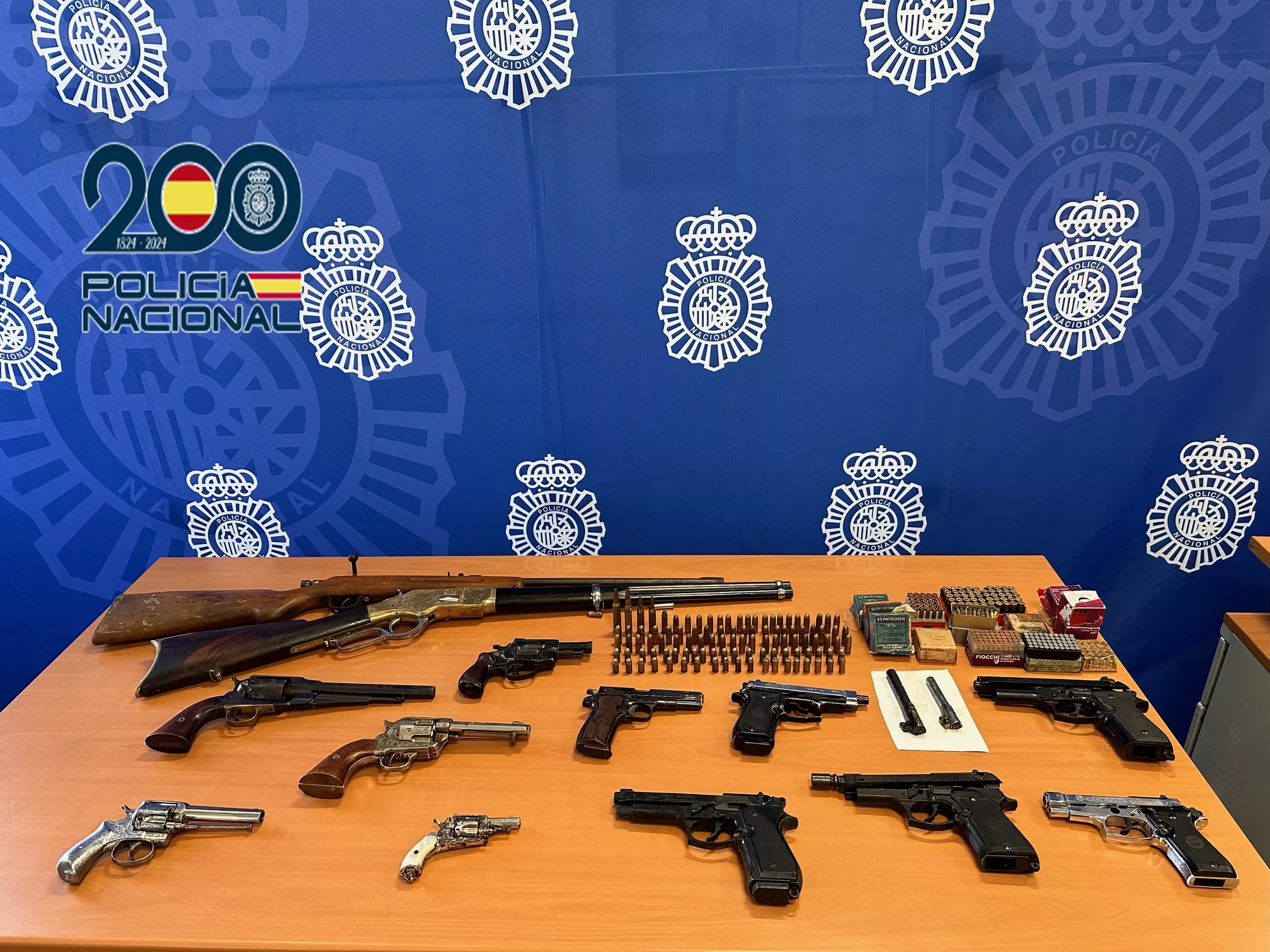 Armas requisadas por la Policía Nacional. / POLICÍA NACIONAL