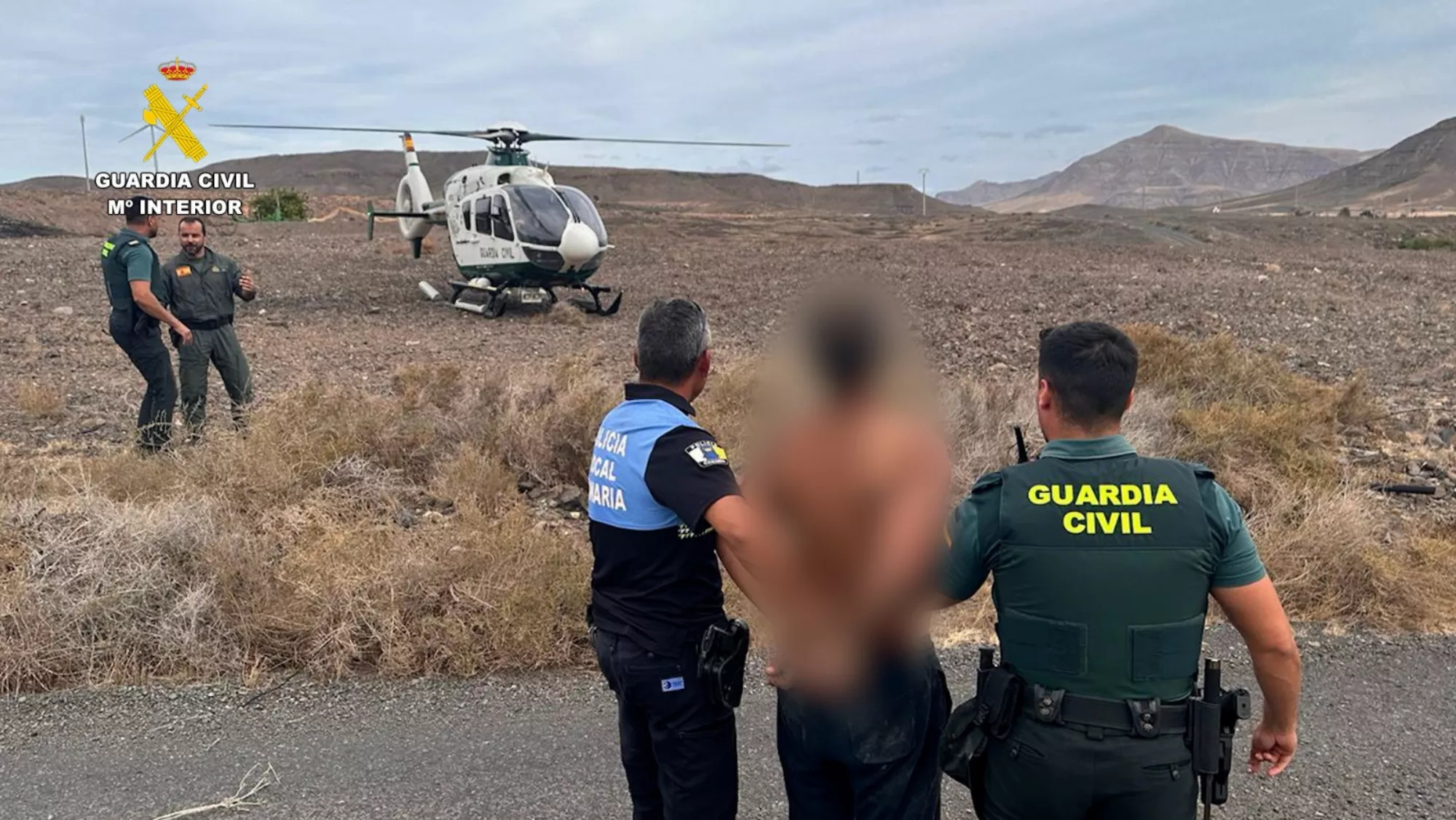 La detención del fugitivo en Fuerteventura / GUARDIA CIVIL