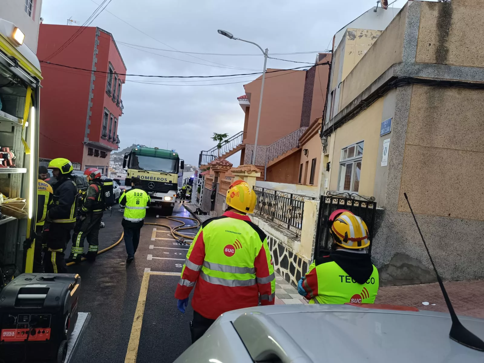 Incendio de una vivienda en Arucas. / 112 CANARIAS