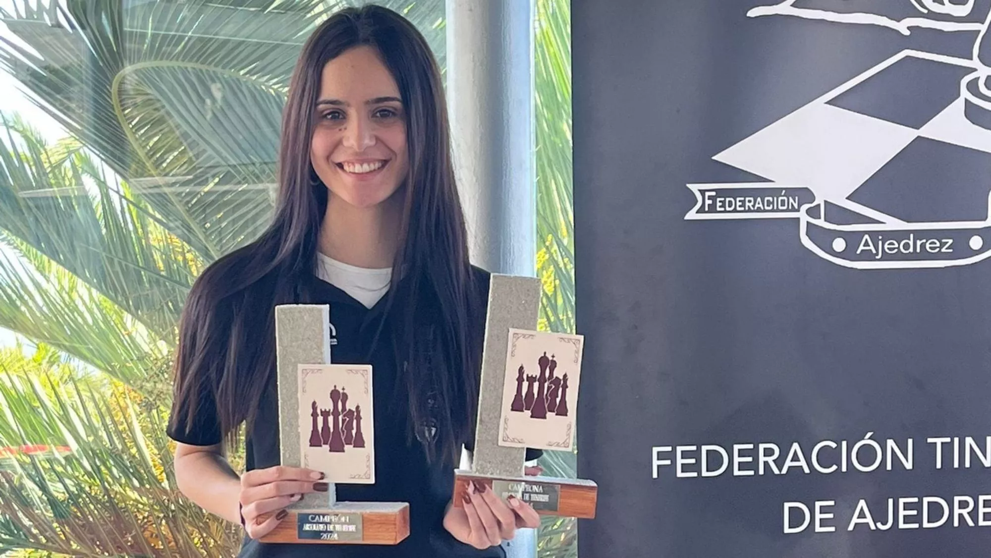 Adhara Rodríguez, campeona absoluta de Tenerife de ajedrez / CLUB ÉBANO 