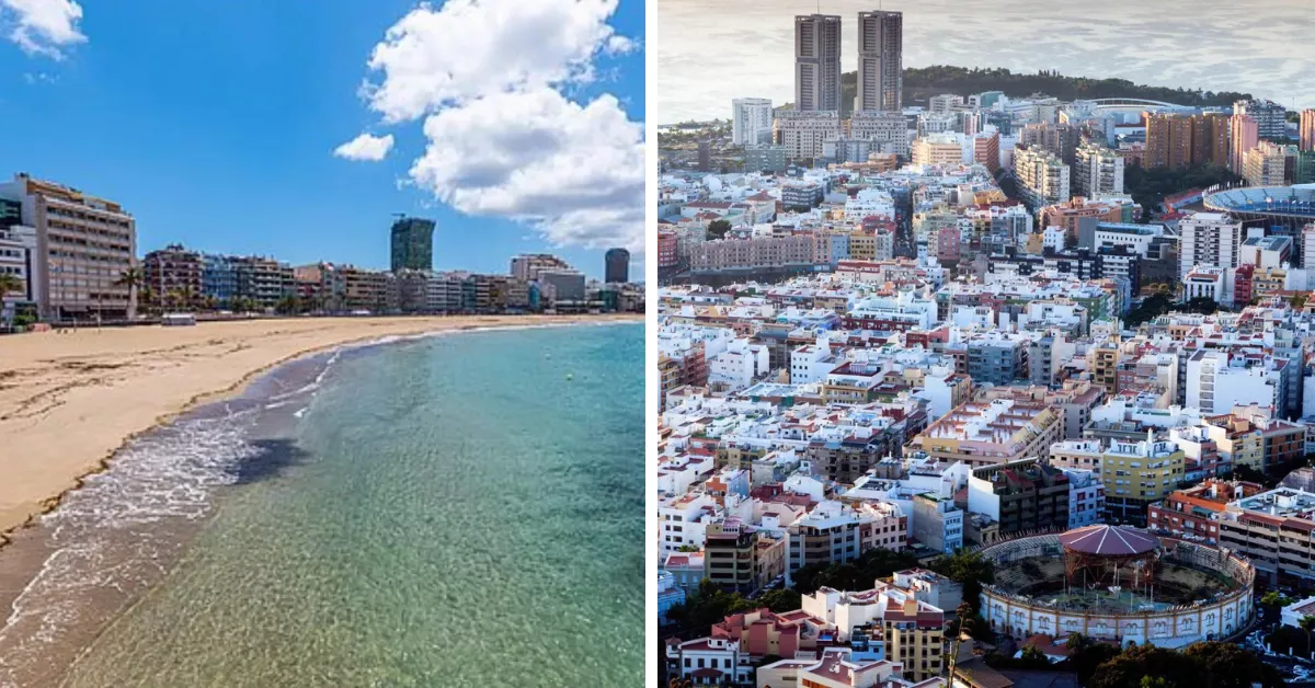 Imágenes panorámicas de Las Canteras y el centro de Santa Cruz de Tenerife. / AH