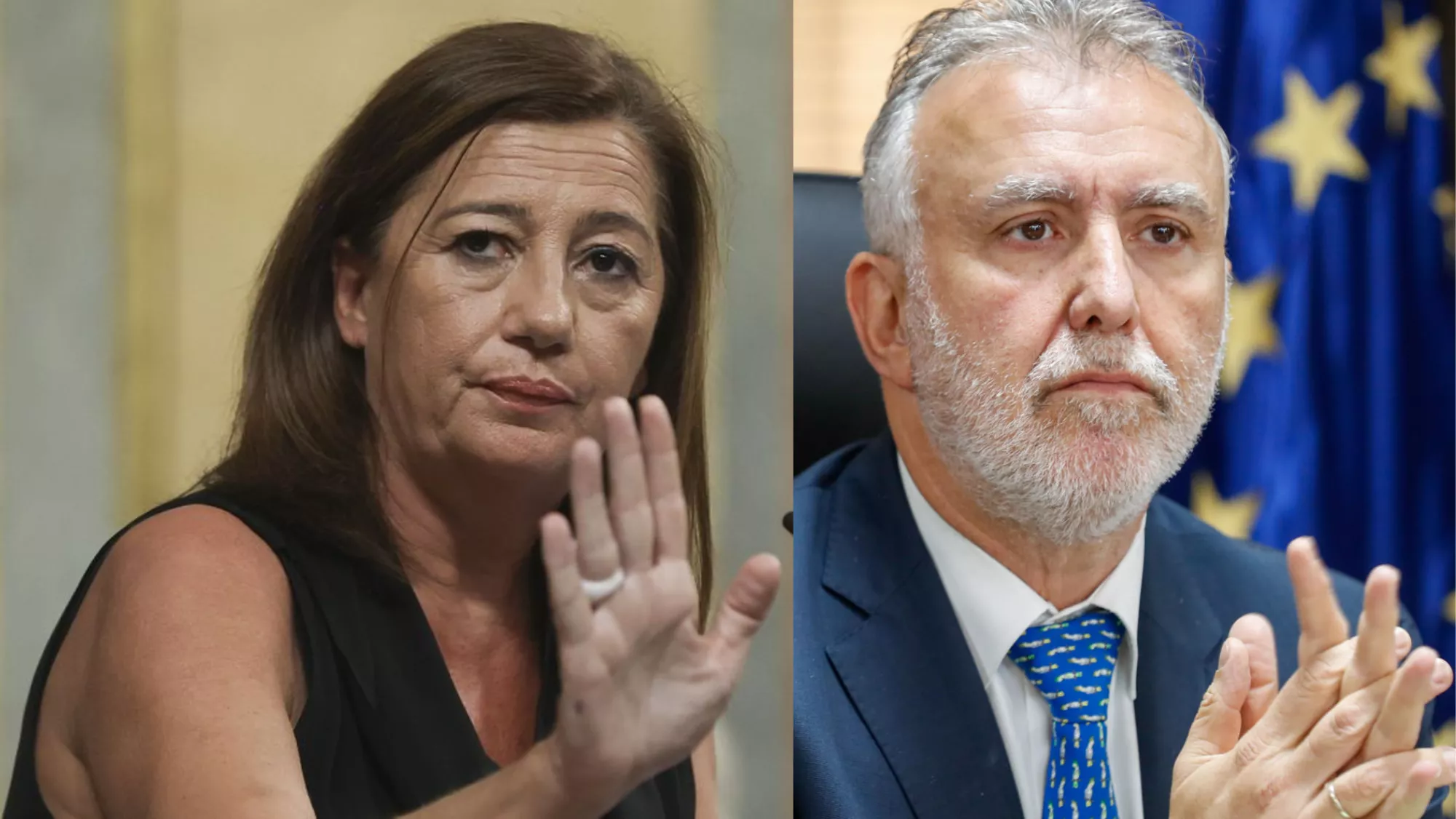 Francina Armengol y Ángel Víctor Torres / MONTAJE AH