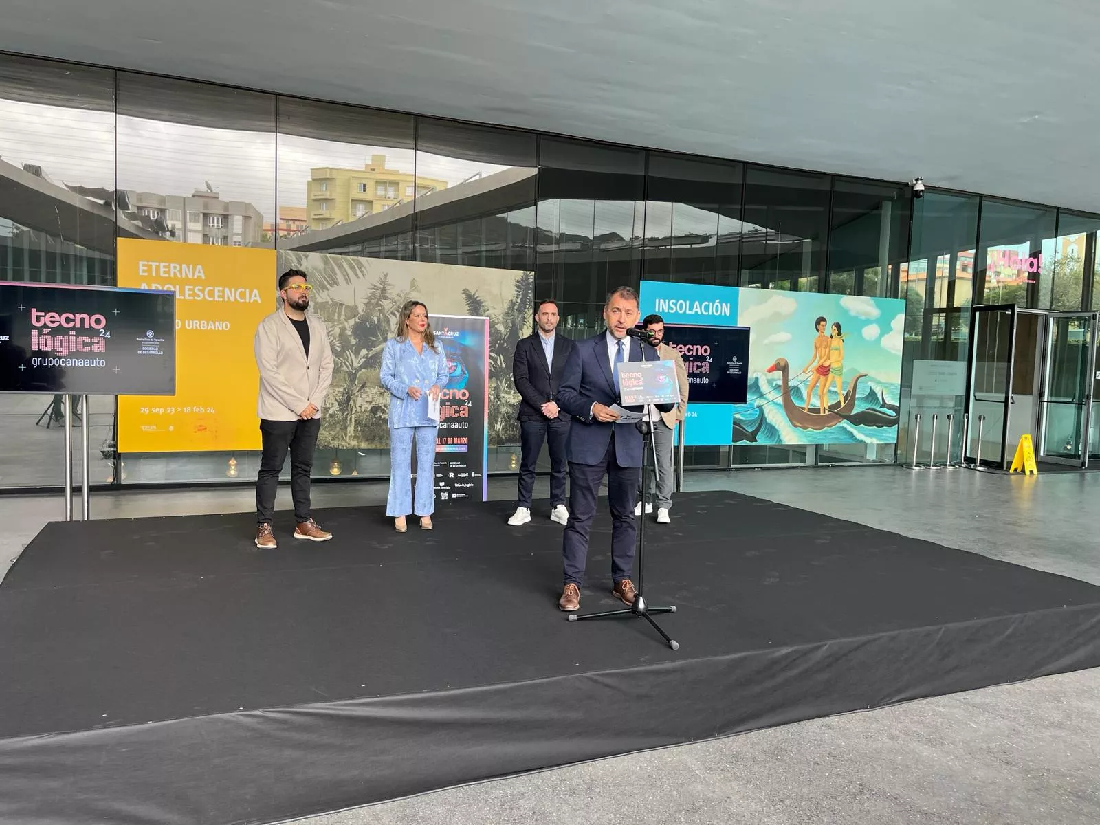 El alcalde de Santa Cruz de Tenerife, José Manuel Bermúdez, en la presentación de Tecnológica Santa Cruz / AH / BELA CABRERA