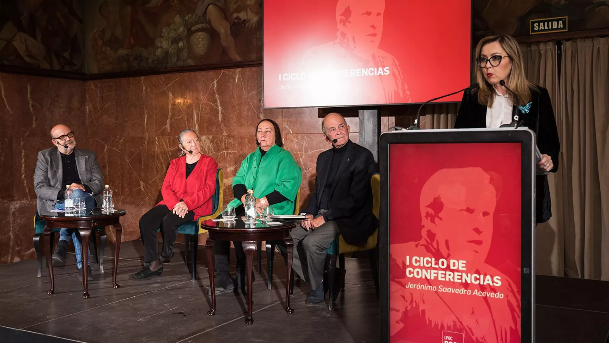 Marta Saavedra en el Ciclo de Conferencias en honor a Jerónimo Saavedra / YAIZA MEDEROS