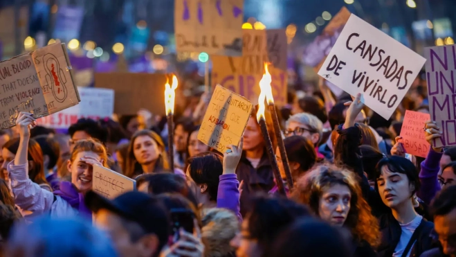 Imagen de manifestación del 8M / EFE