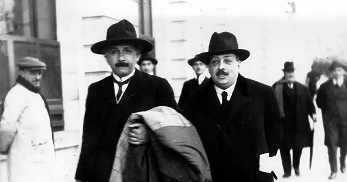 El físico canario Blas Cabrera ejerció de anfitrión de Albert Einstein durante su visita a España en 1923./ EFE.