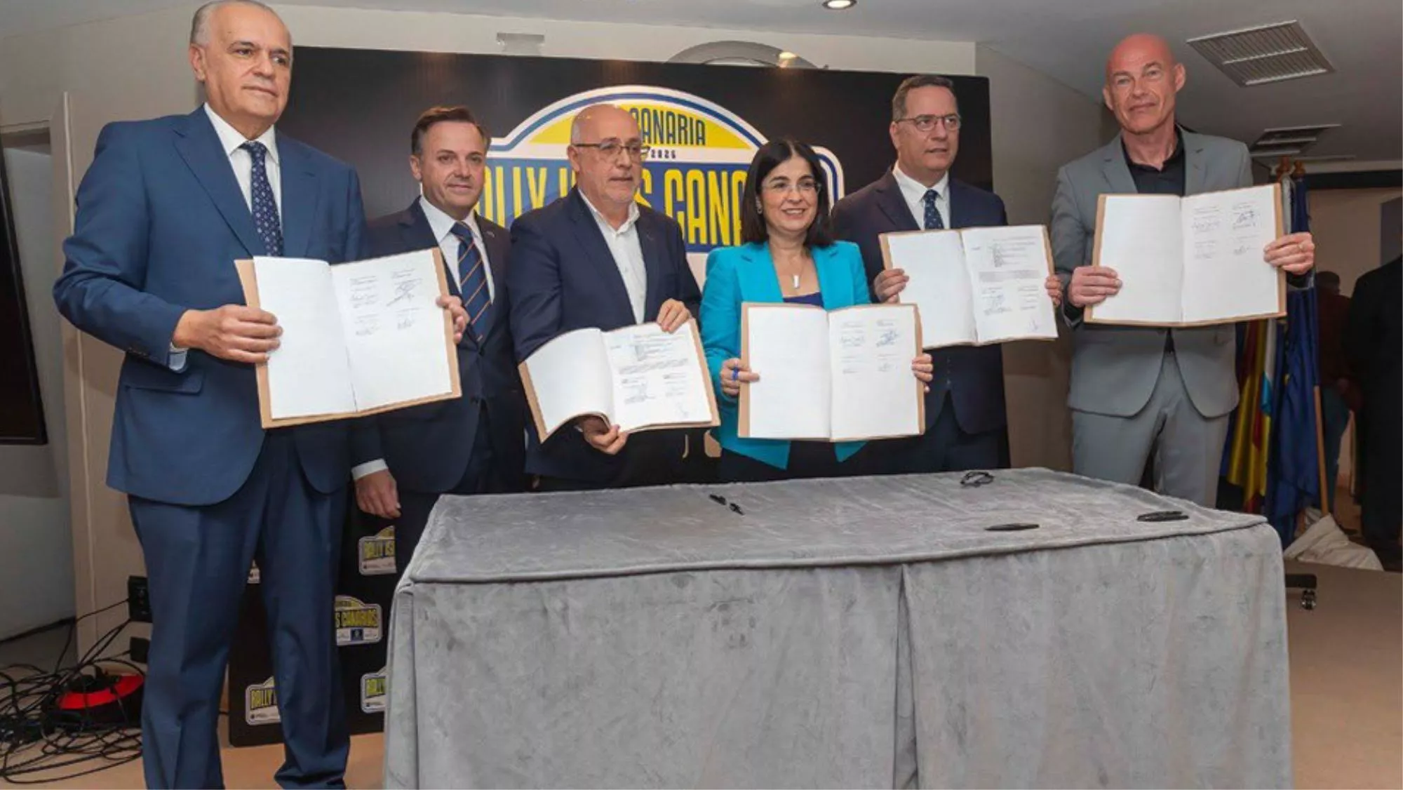 Firma del acuerdo para que el Rally Isla de Gran Canaria entfre en el Mundial de Rallyes en 2025 y 2026 / RALLY ISLAS CANARIAS