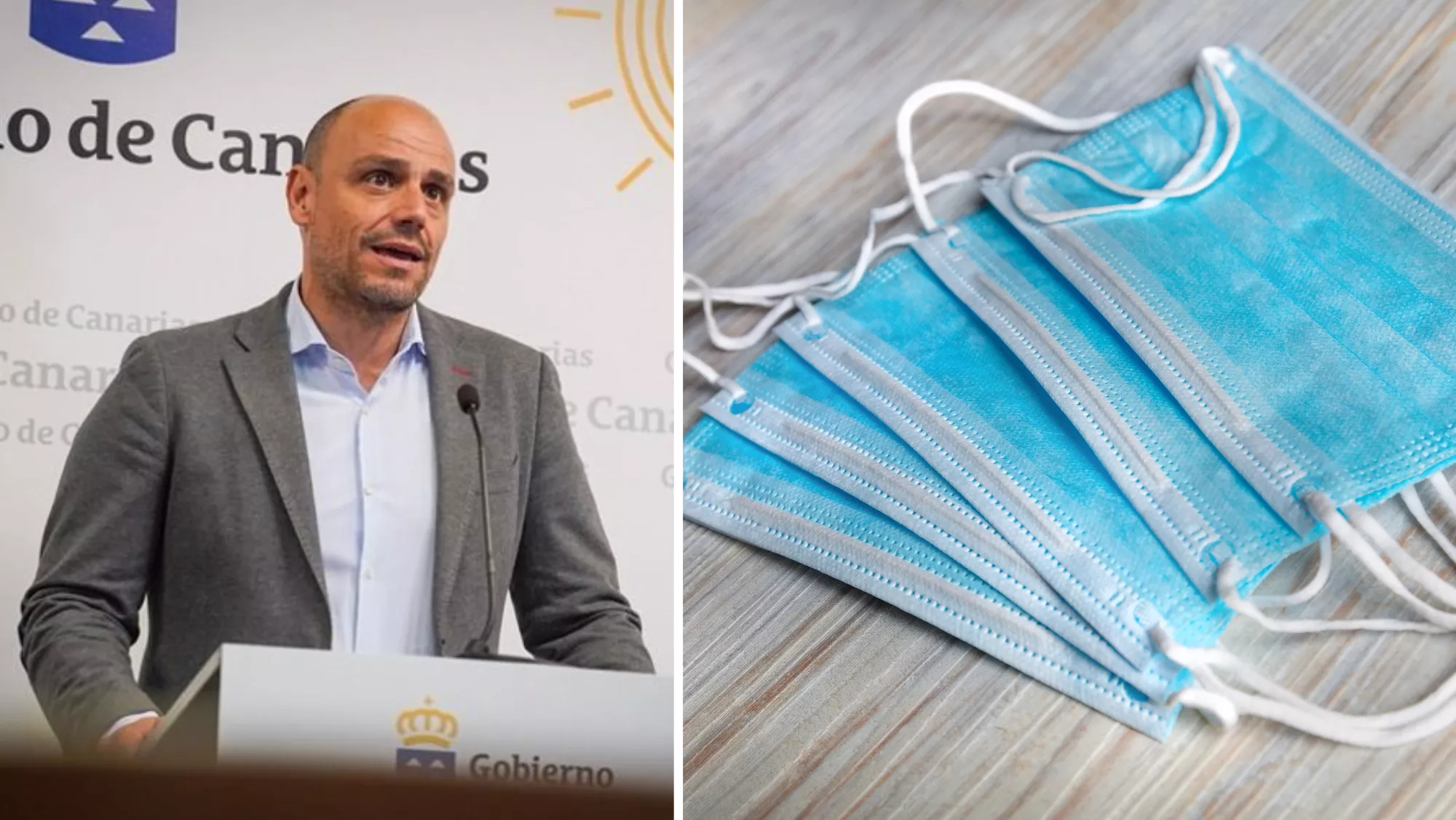 Alfonso Cabello hablando sobre el informe de la Intervención del Gobierno canario / MONTAJE AH