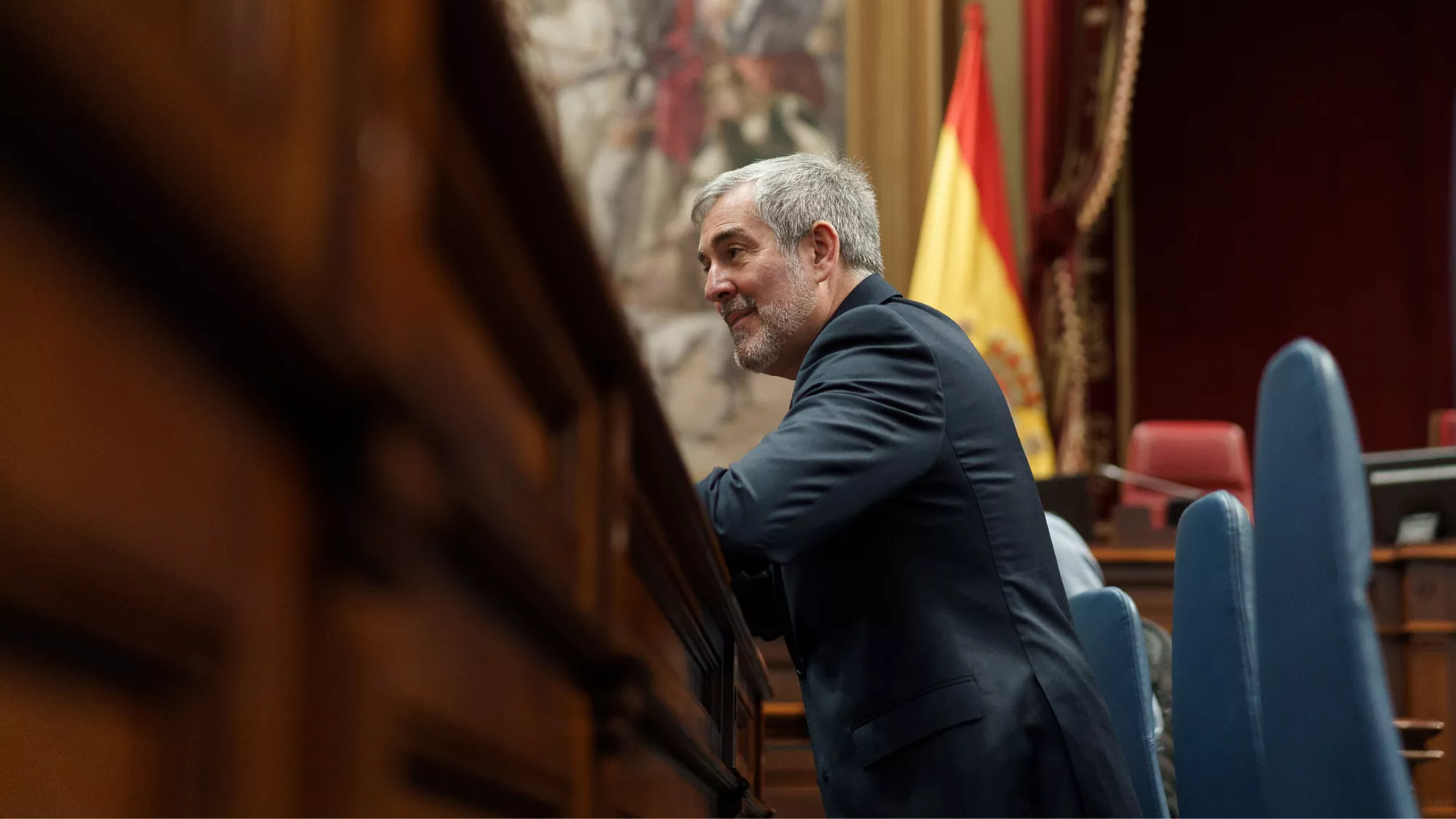 Fernando Clavijo durante el debate del estado de la nacionalidad / EFE - RAMÓN DE LA ROCHA