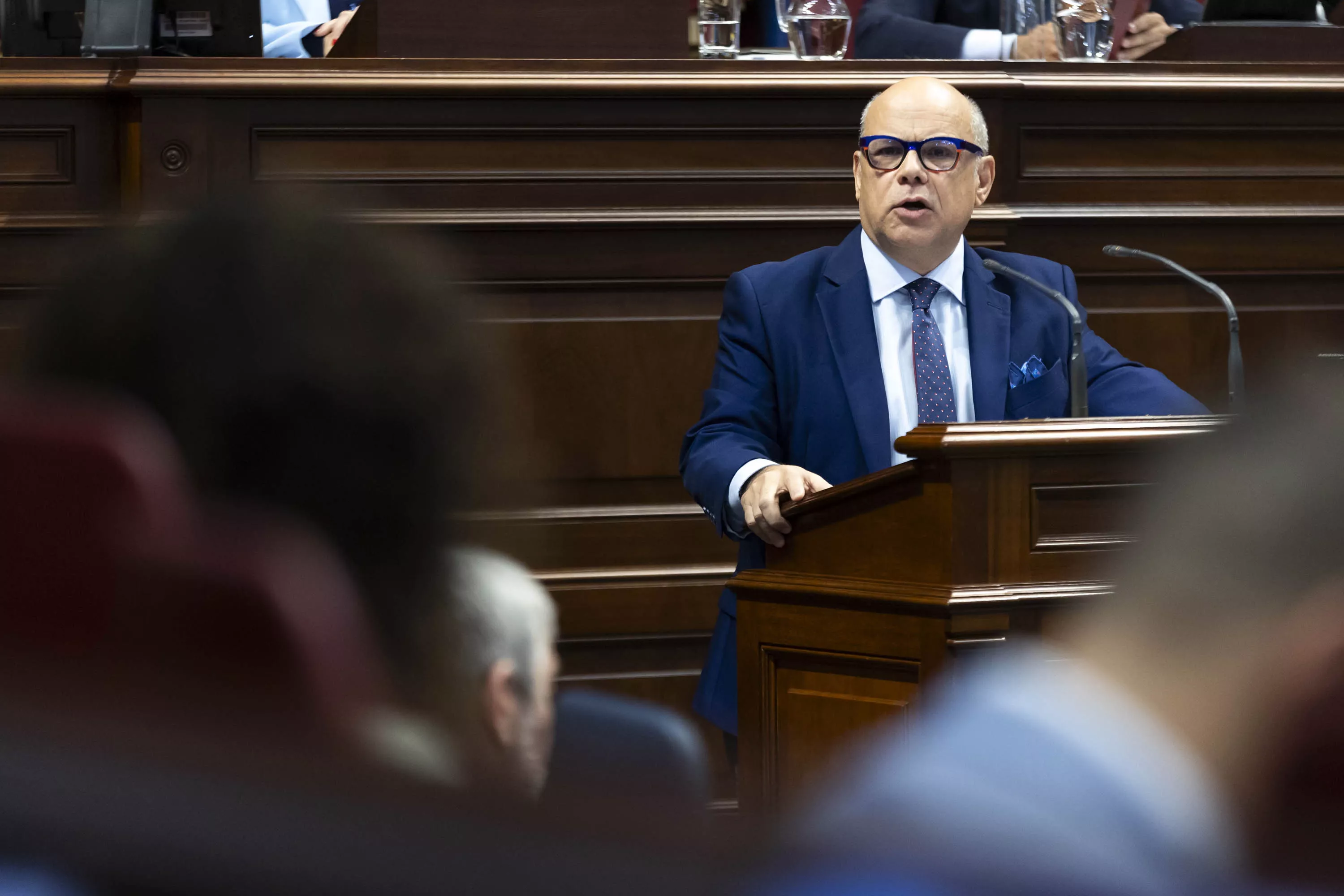 El portavoz del grupo parlamentario Nacionalista Canario en el Parlamento de Canarias, José Miguel Barragán / EFE / MIGUEL BARRETO