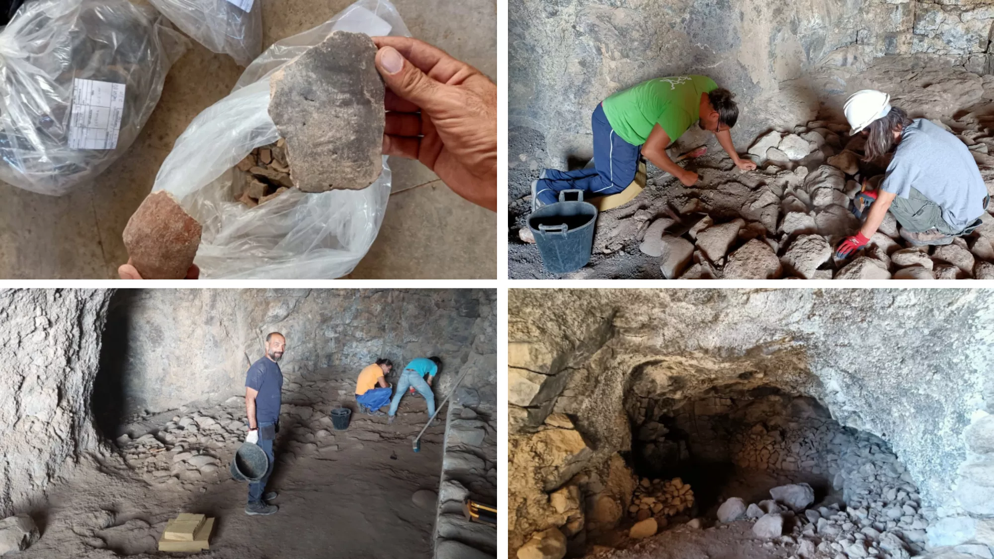 Imágenes de las excavaciones en la finca Malverde / MONTAJE AH