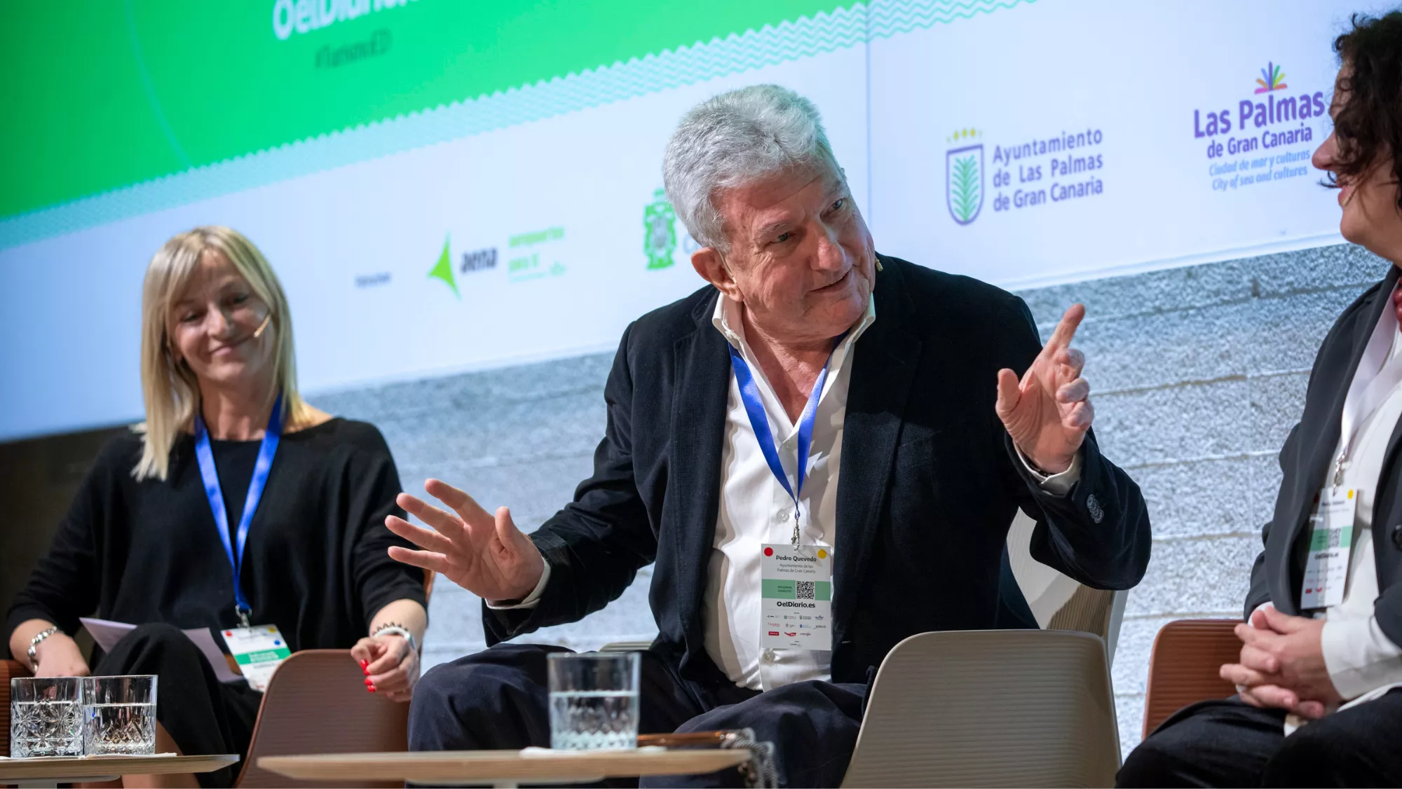 Quevedo en las jornadas de turismo sostenible hablando sobre el éxito turístico / DAVID SABADELL