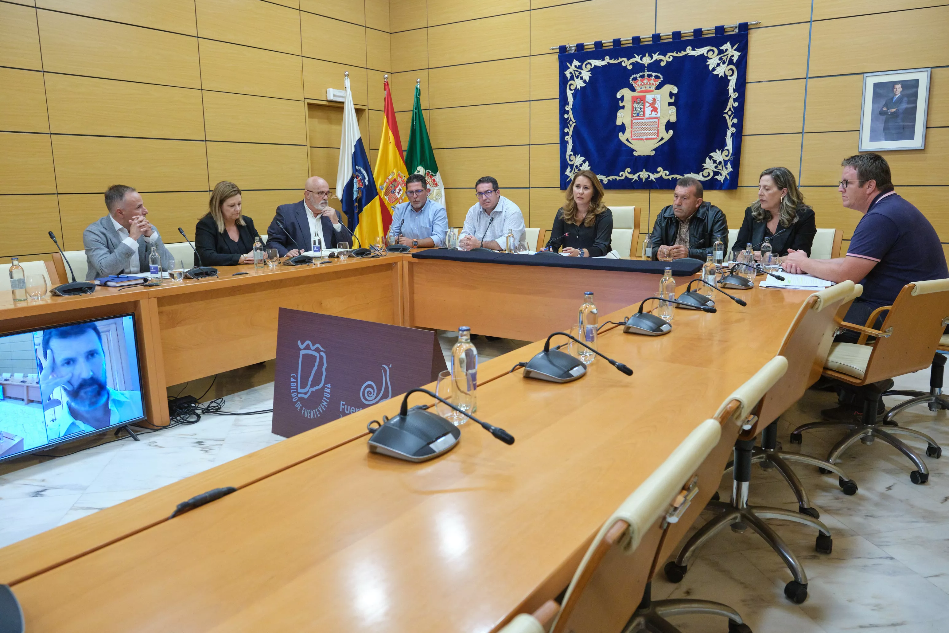 Reunión en el Cabildo de Fuerteventura sobre la ruta marítima con Tarfaya / CEDIDA