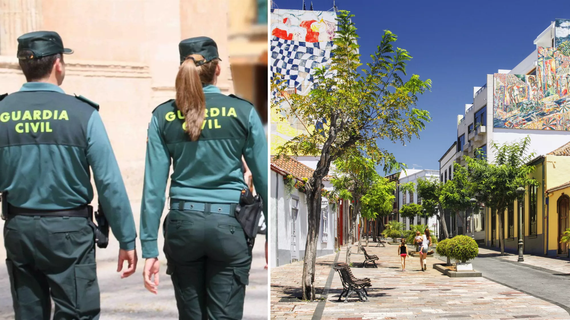 La Guardia Civil detiene a un hombre en Los Llanos de Aridane / MONTAJE AH