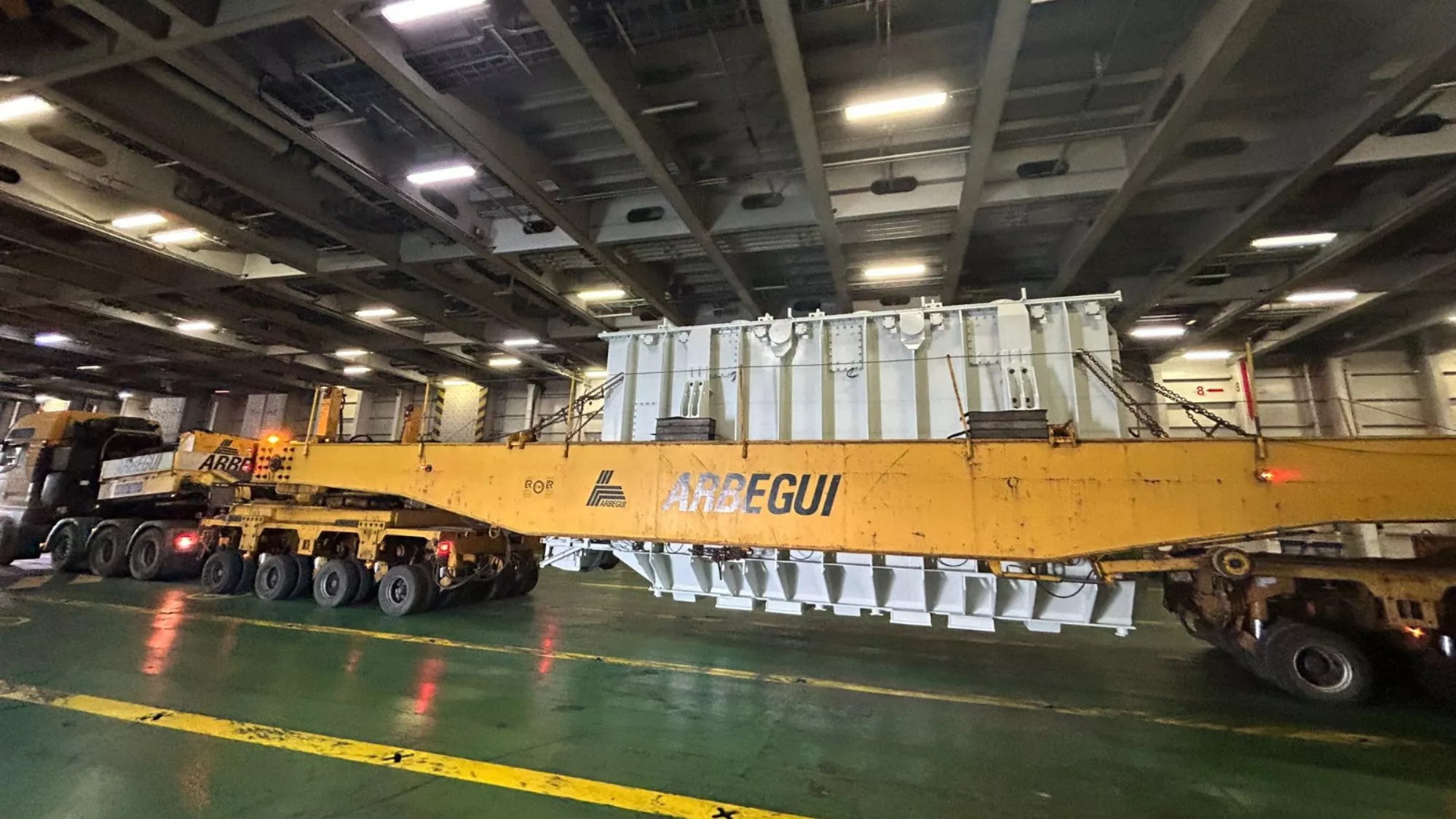 Imagen de la subestación con destino a Canarias / ARMAS