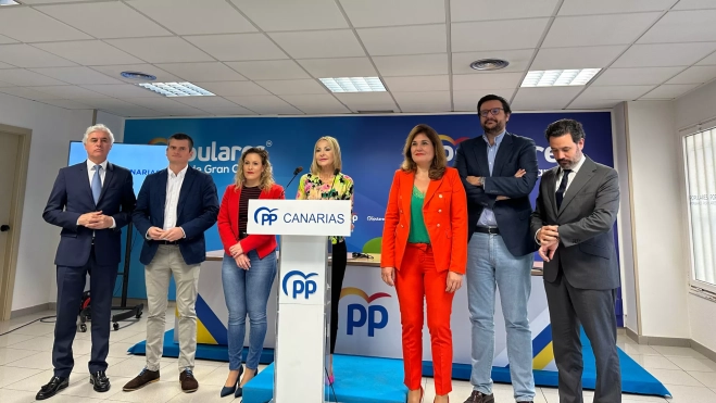 Representantes del PP en la rueda de prensa / ATLÁNTICO HOY - MARCOS MORENO