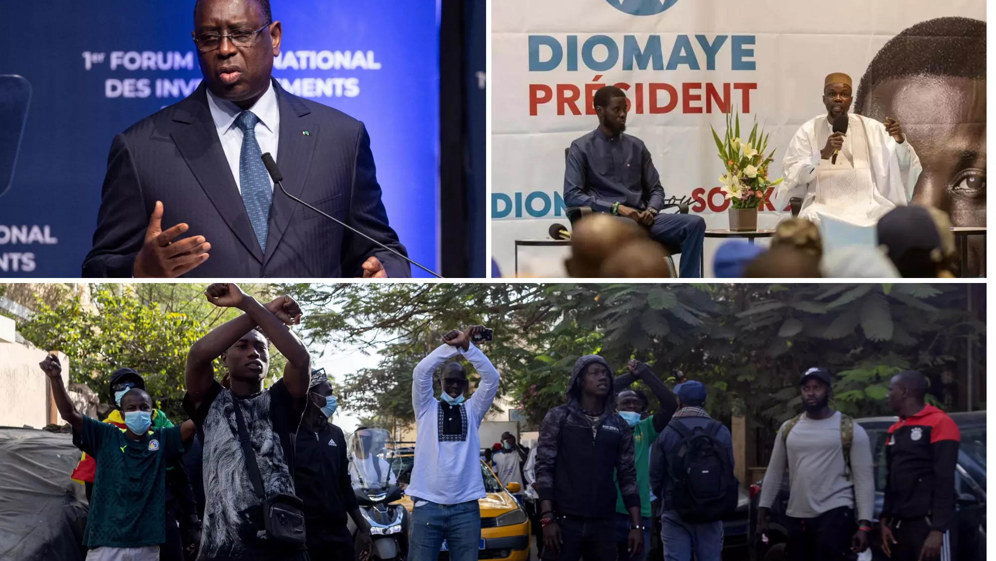 Las elecciones de Senegal se celebrarán el próximo 24 de marzo y la oposición ve su posible victoria / MONTAJE AH