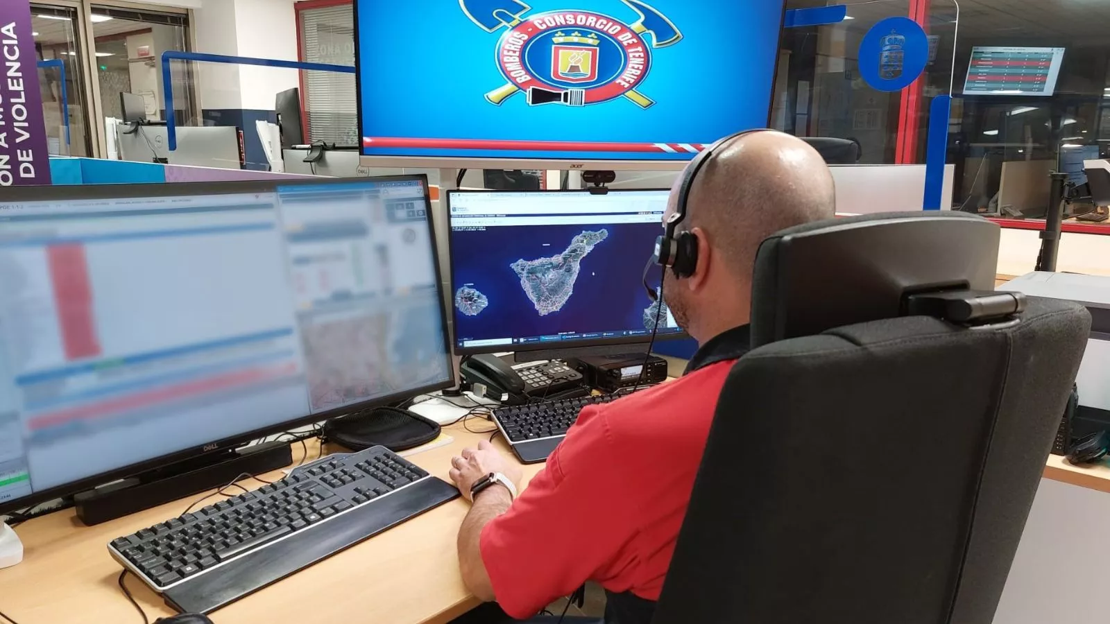 Servicio de emergencias que atendió el incendio. / 112 CANARIAS