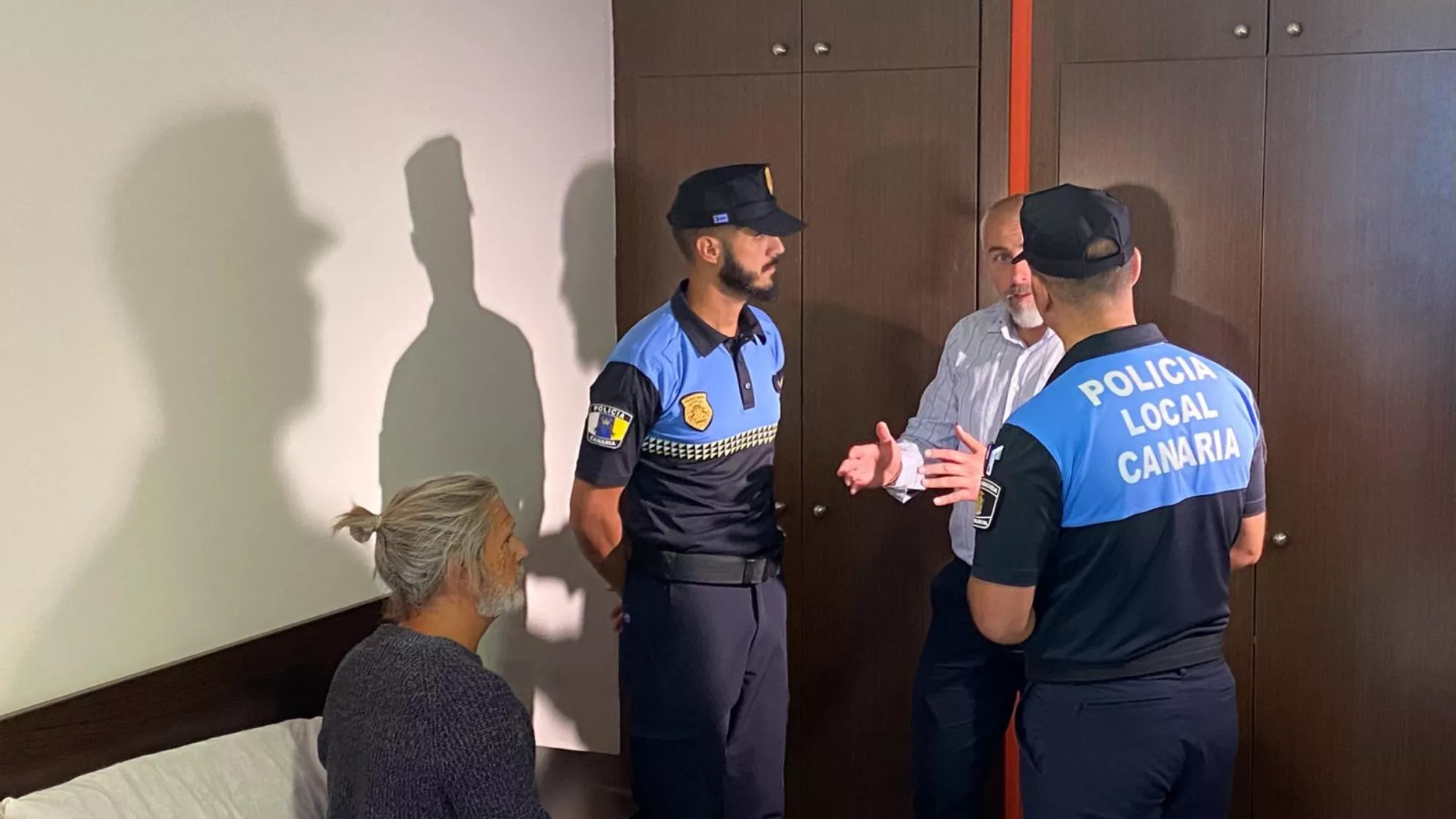 Agentes de la Policía Local Canaria durante su formación. / ATLÁNTICO HOY - ALBA MARICHAL