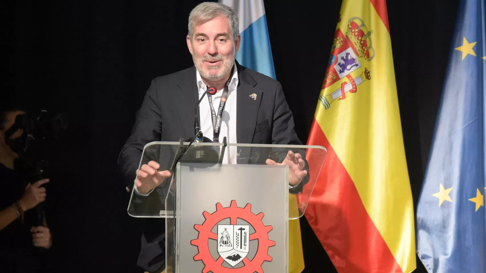 El presidente Fernando Clavijo inaugura la segunda edición de FormaemPléate./ ACFIPRESS