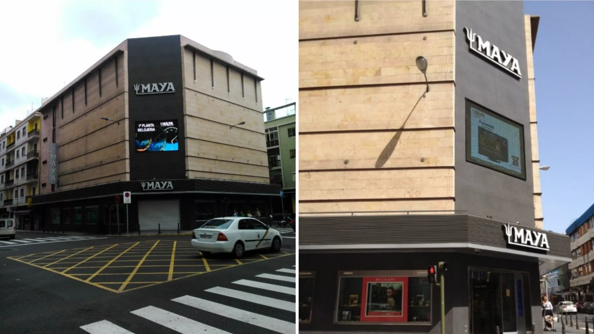 El Centro Comercial Maya de Las Palmas de Gran Canaria construido en 1998 en la zona comercial de Mesa y López / MONTAJE AH