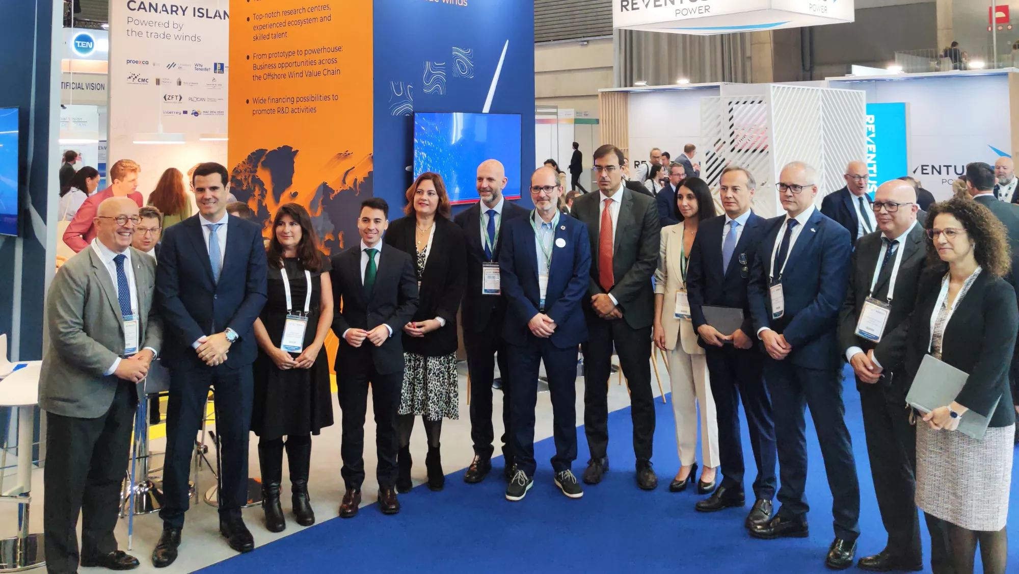 Representantes de empresas portuarias en la WindEurope Annual Event 2024. / CEDIDA