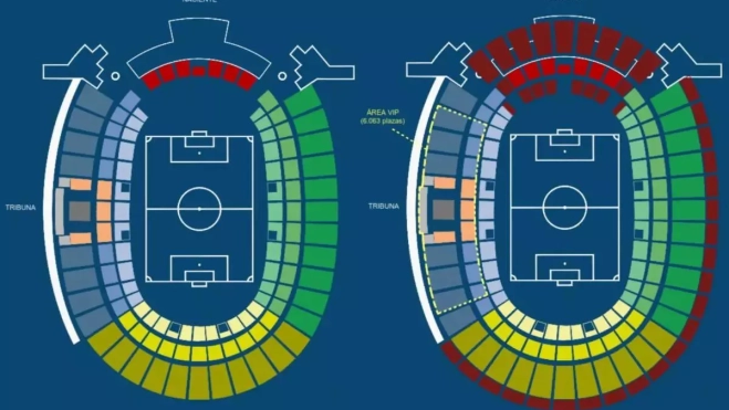 Infografía estadio de Gran Canaria./