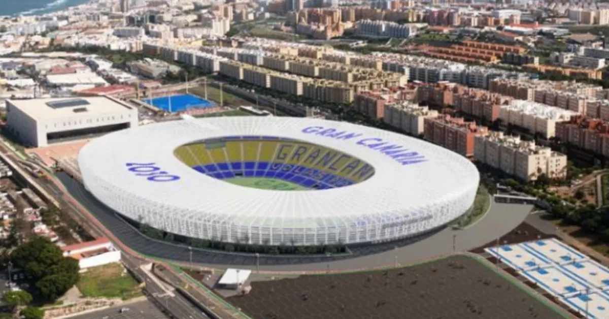 Proyección del Estadio de Gran Canaria tras la obra de remodelación. / AH Proyección del Estadio de Gran Canaria tras la obra de remodelación. / AH