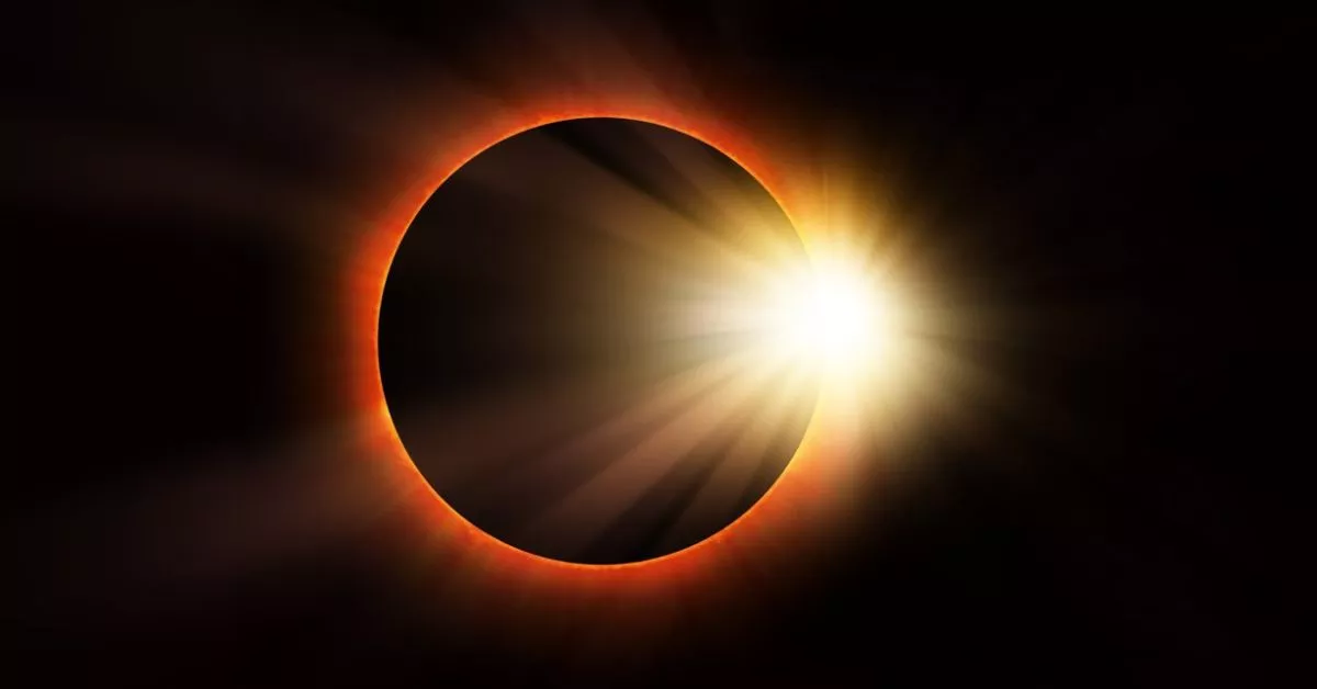 El eclipse solar del 8 de abril será total en el continente americano pero en Canarias podrá apreciarse de manera parcial durante unos diez minutos./ REDES.