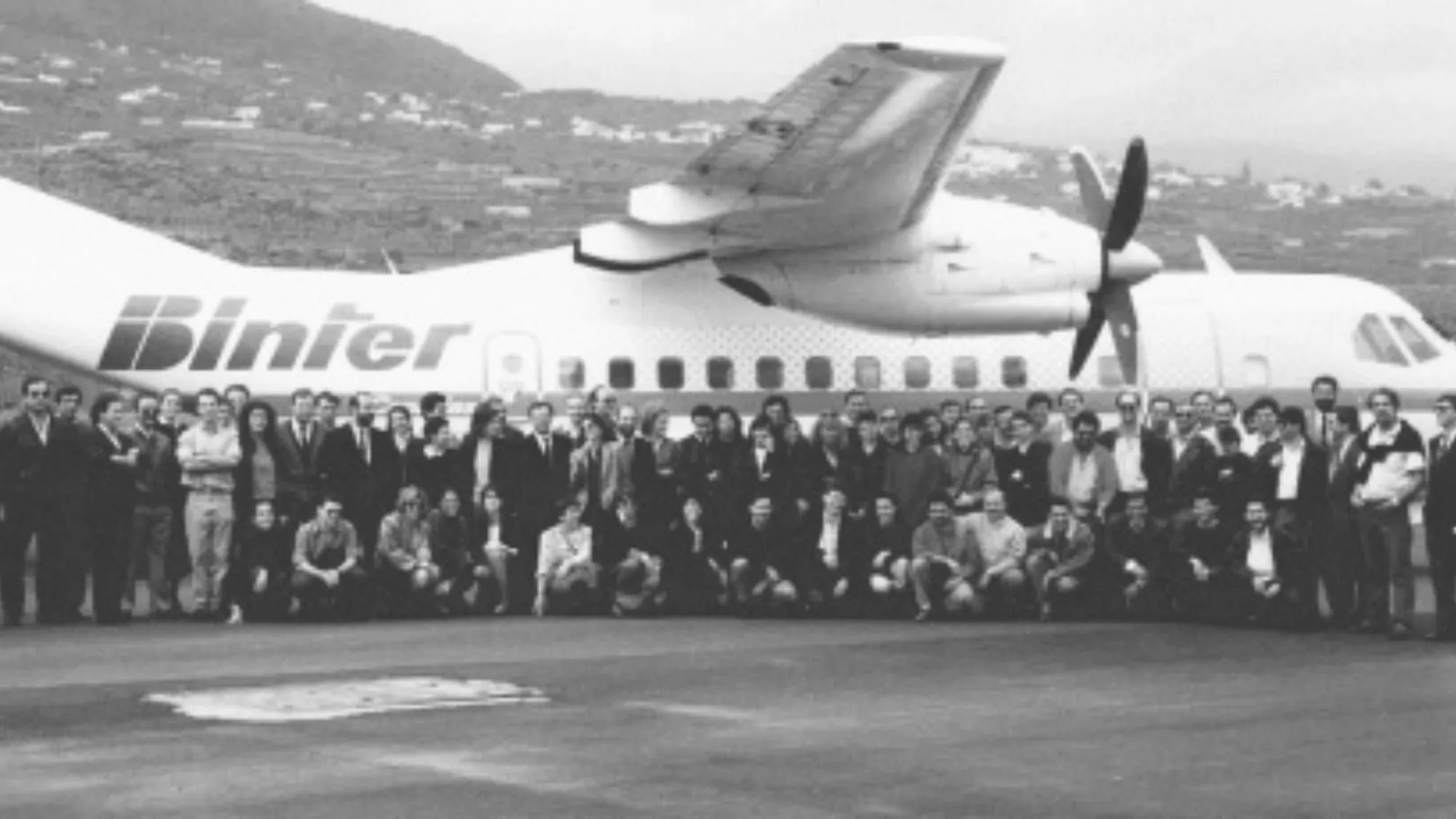 Imagen del primer vuelo de Binter hace 35 años / BINTER