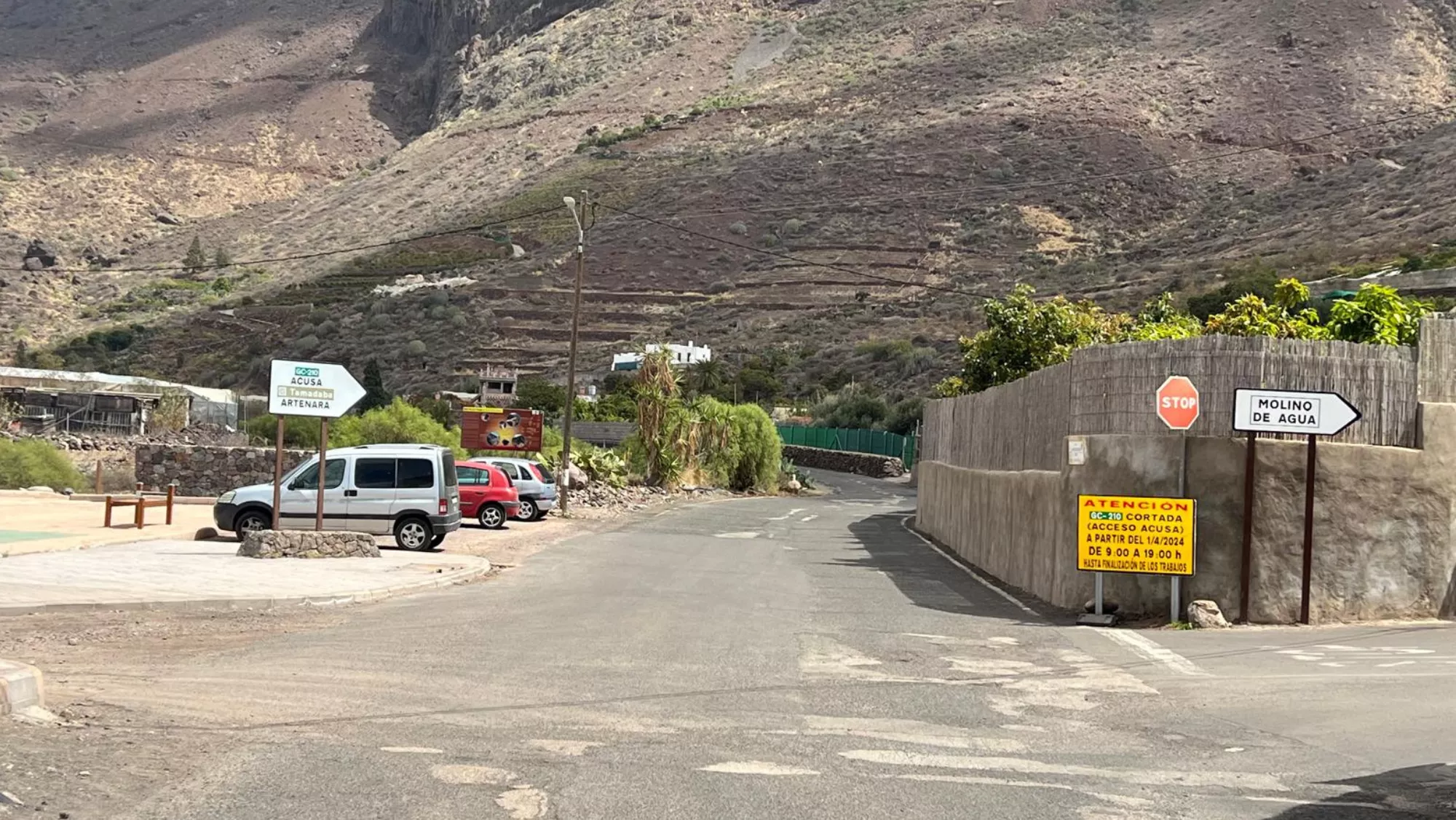 Ambas vías estarán cortadas por obras de asfaltado / AYUNTAMIENTO DE LA ALDEA DE SAN NICOLÁS