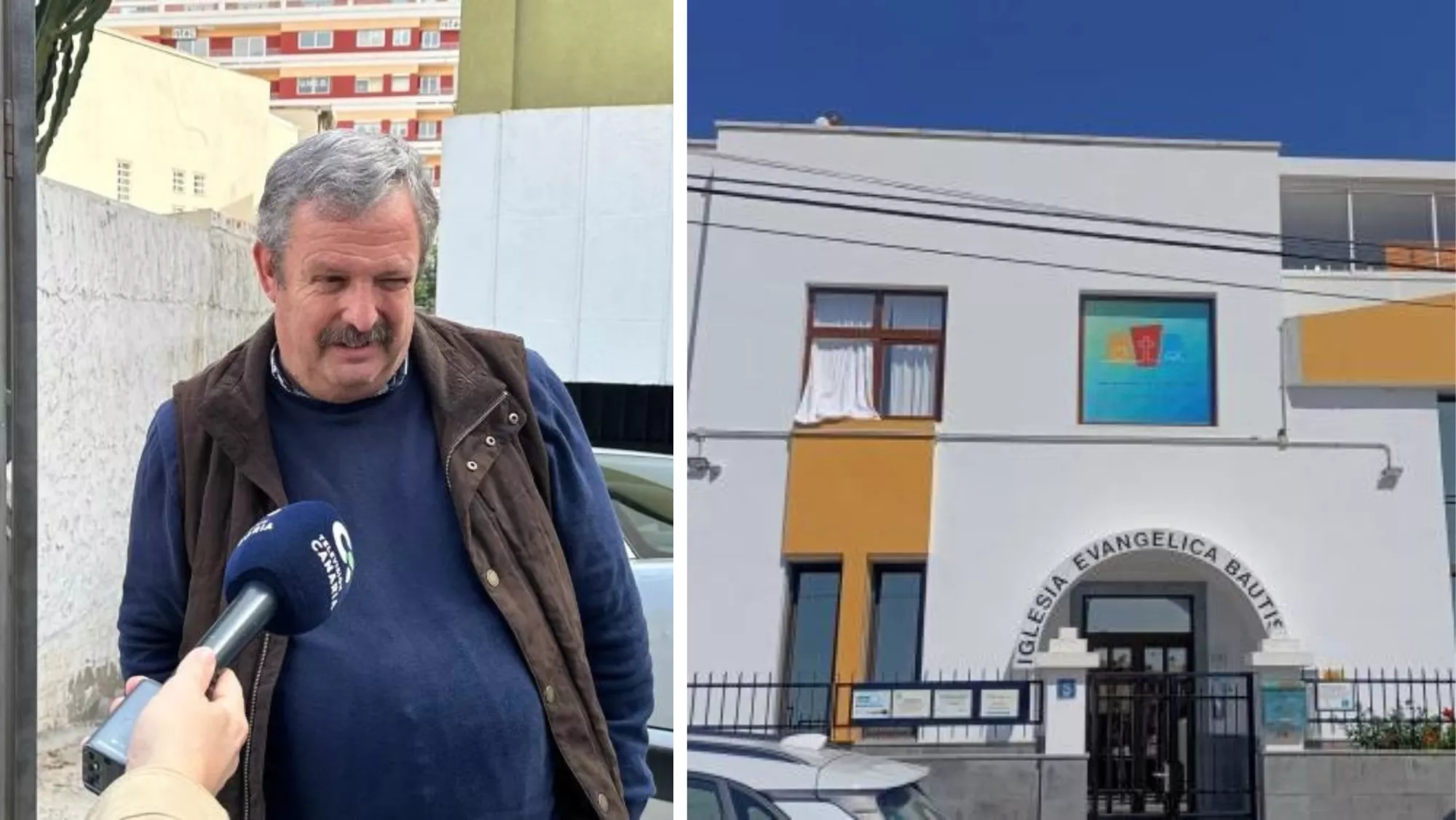 A la izquierda, Rafael Hernández (COAG); a la derecha, la Iglesia Evangélica / MONTAJE AH