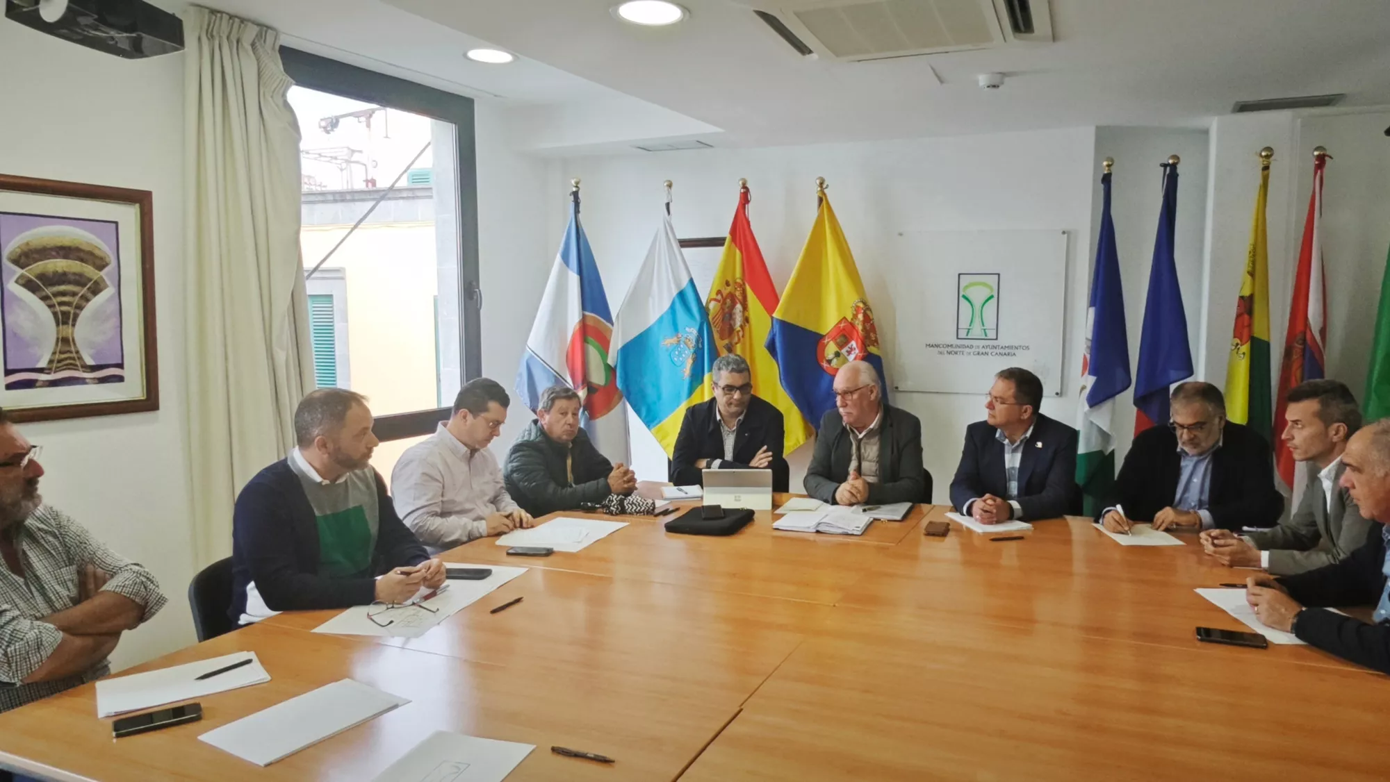 La Mancomunidad del Norte de Gran Canaria se reunió con el consejero insular del Sector Primario para transmitirle sus preocupaciones / NORTE DE GRAN CANARIA