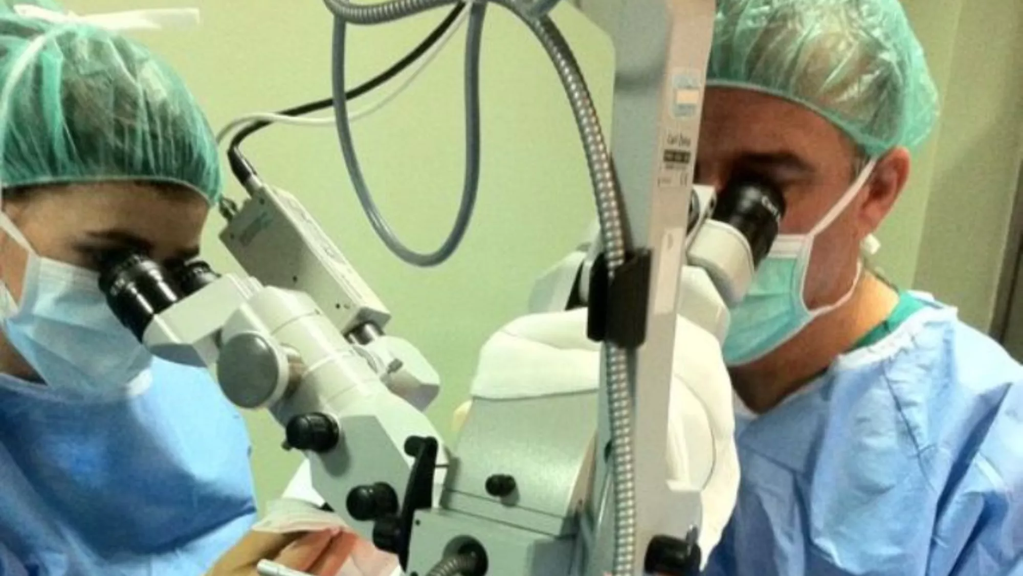 Dos sanitarios en una operación de trasplante de órganos./ CEDIDA