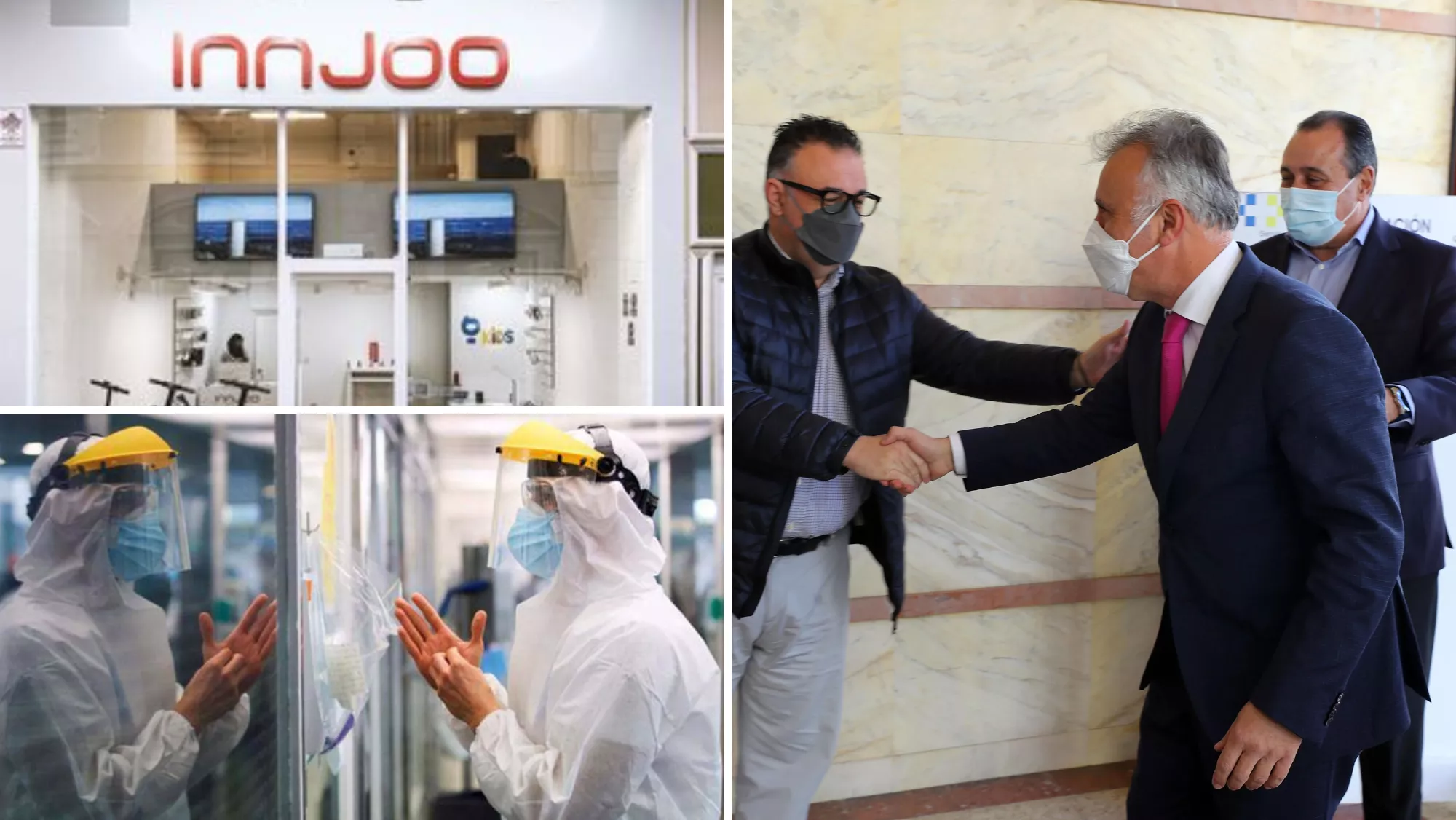 Innjoo Technology SL, que cobró a Canarias 7,8 millones durante la pandemia y luego quebró, está siendo investigada / MONTAJE AH