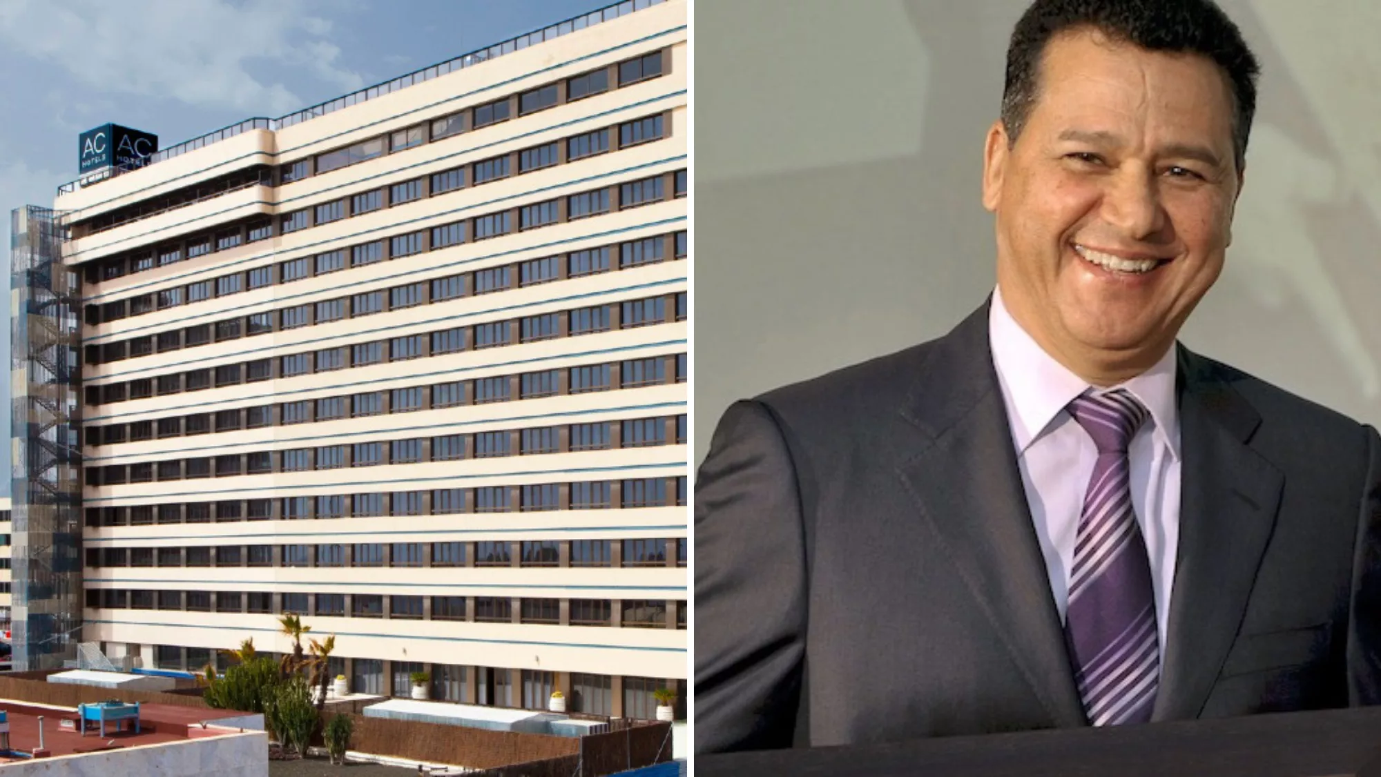 El Grupo Lopesan, liderado por Eustasio López, ha comprado el hotel Iberia en Las Palmas de Gran Canaria / MONTAJE AH