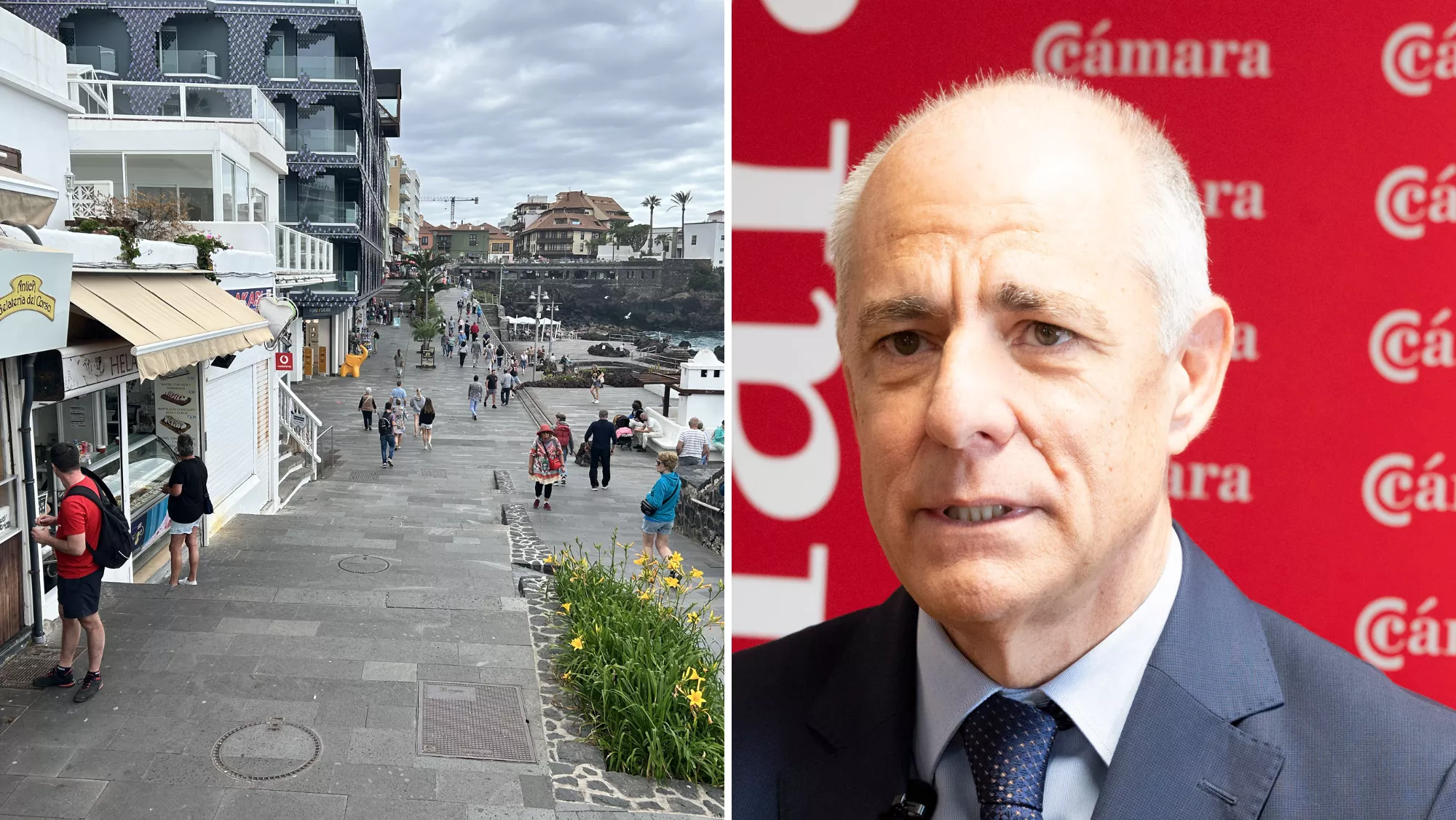 El presidente Santiago Sesé expone que las acciones turismofóbicas perjudican a la economía canaria / MONTAJE AH