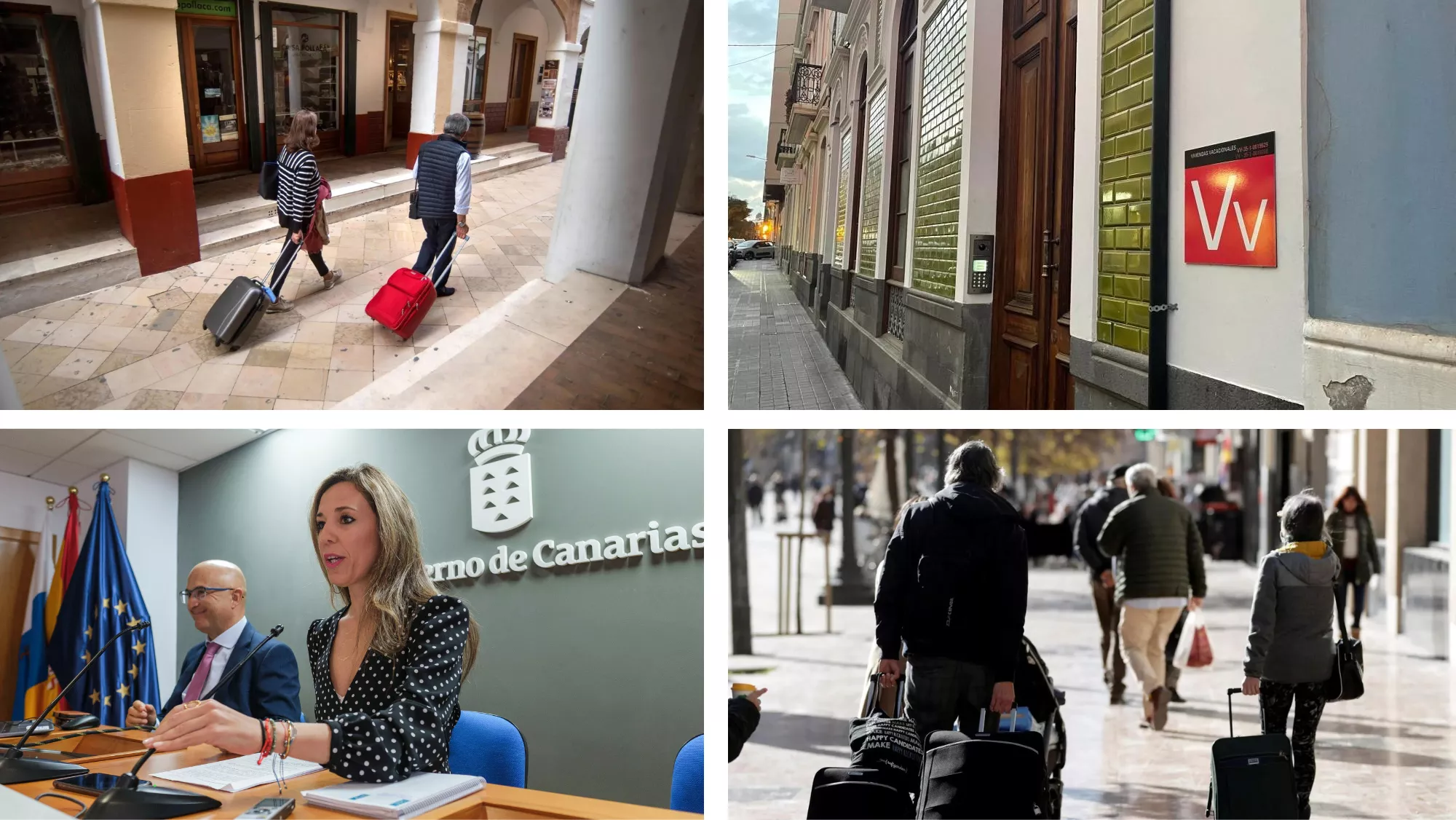 Turistas, Jéssica De León y una vivienda vacacional / MONTAJE AH