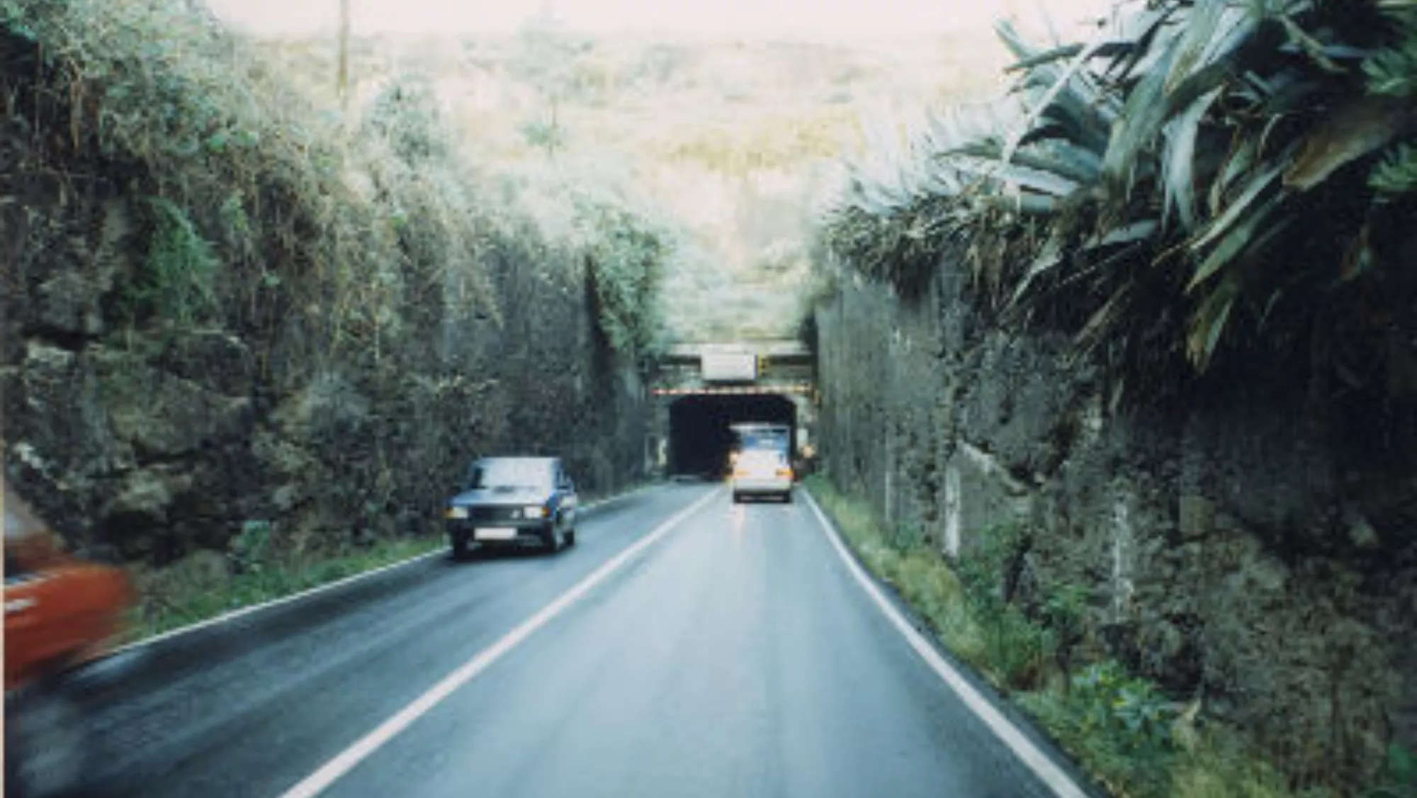 Túnel de Tenoya cuando aún estaba en funcionamiento / FEDAC