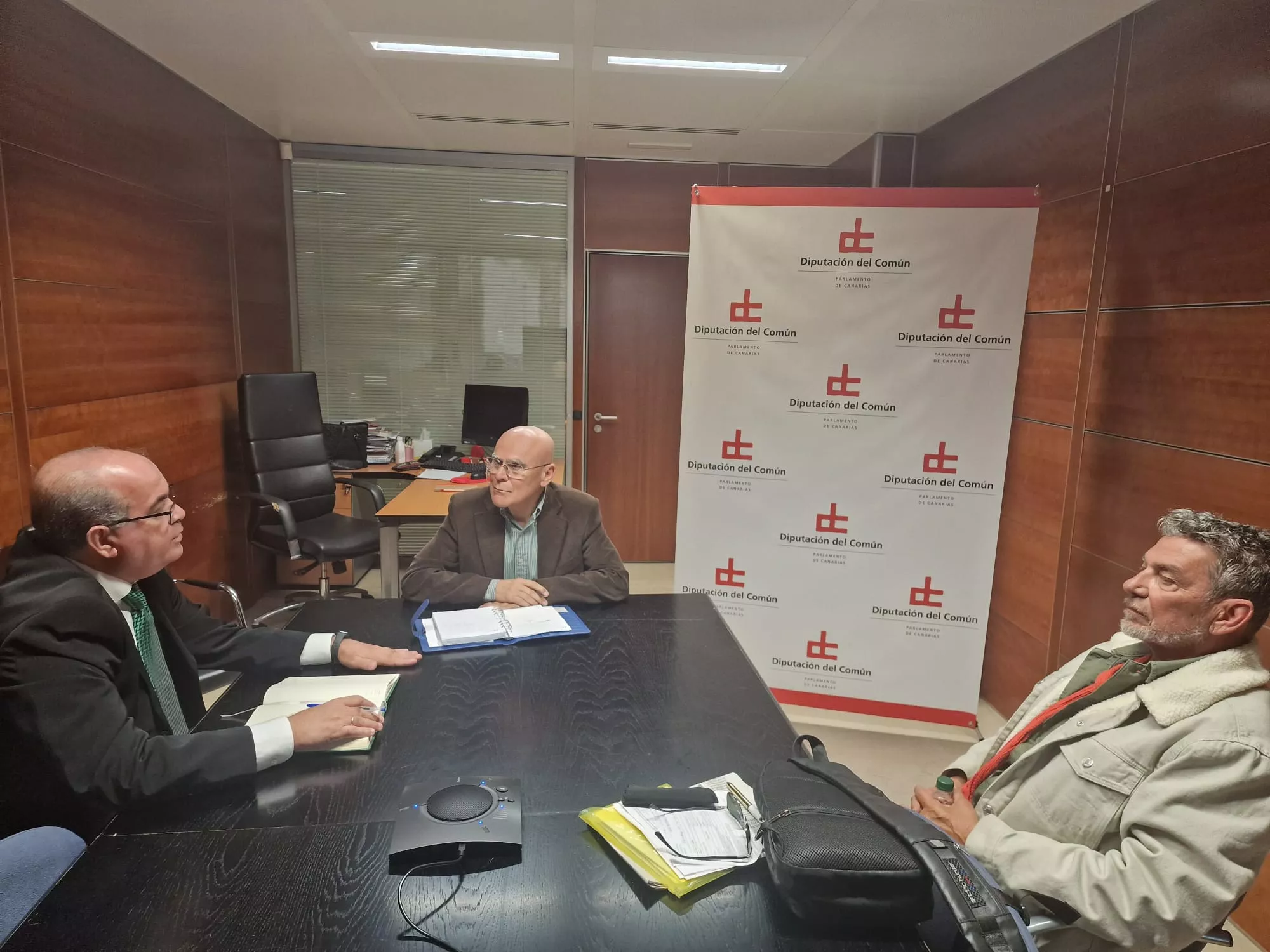 Reunión con la Plataforma de Afectados por Cefalea de Racimo. / DIPUTACIÓN DEL COMÚN